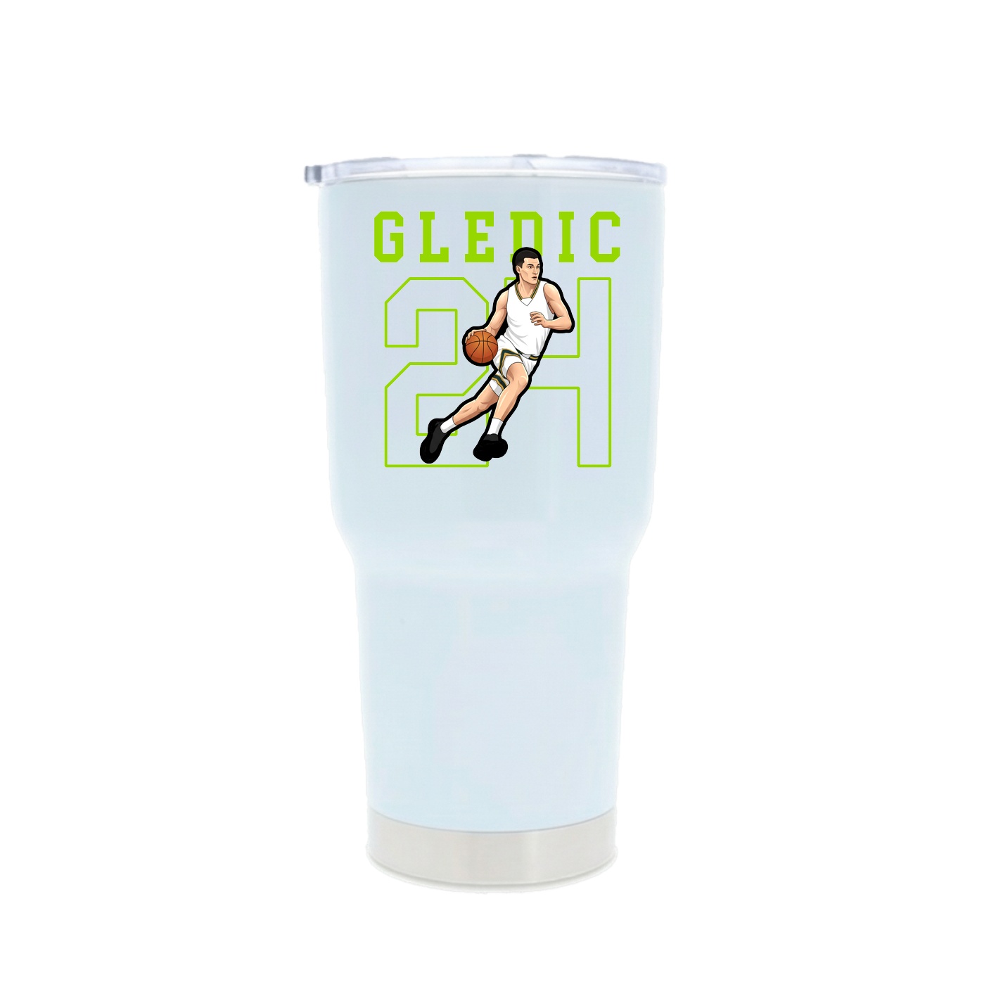 30oz Stainless Steel Tumbler — Shirsey in White