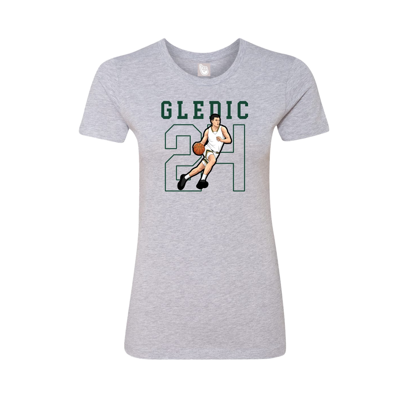 Fitted Women's Tee — Shirsey in Grey