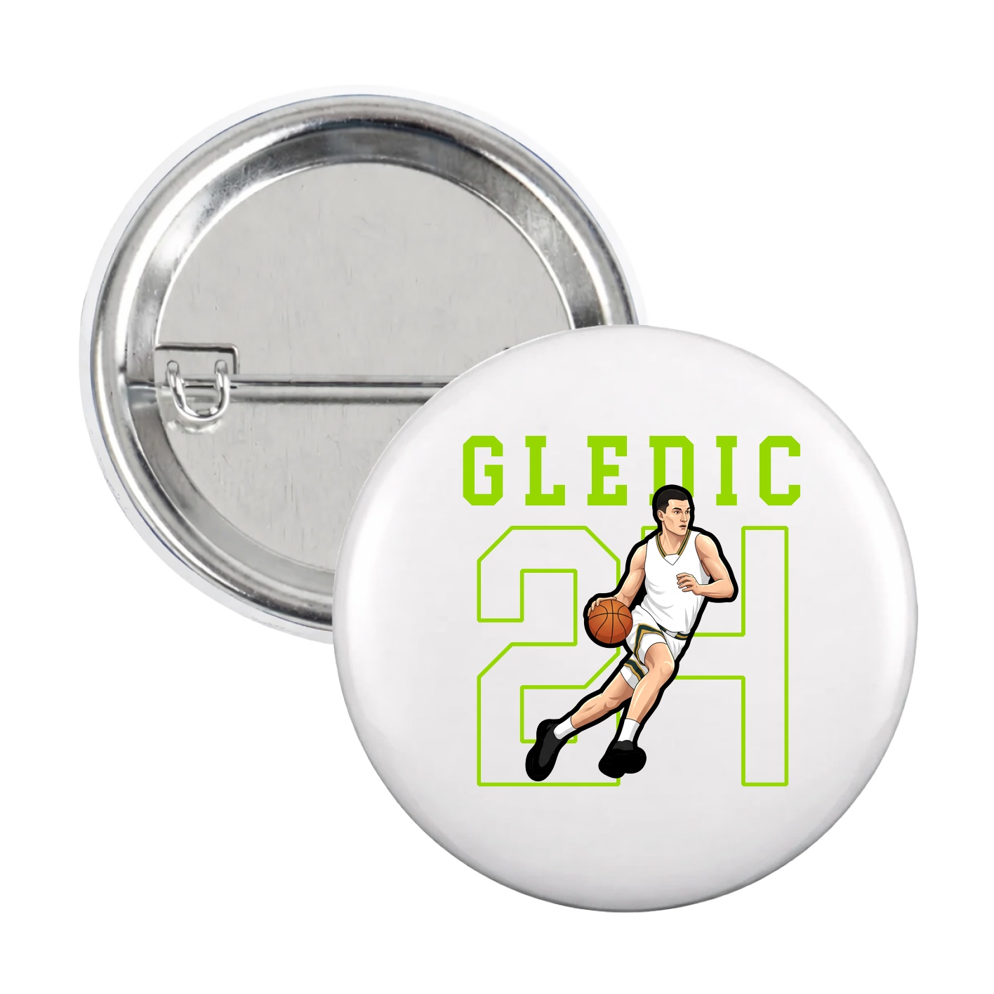 Game Day Button — Shirsey in White