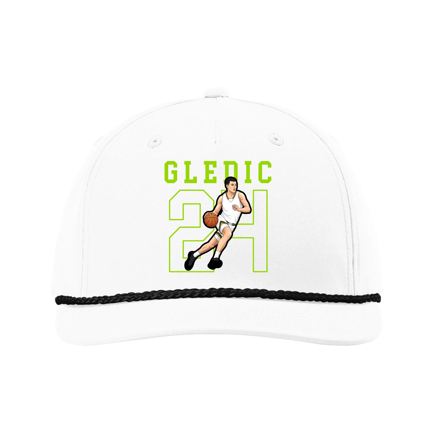 Five-Panel Classic Rope Cap — Shirsey in White