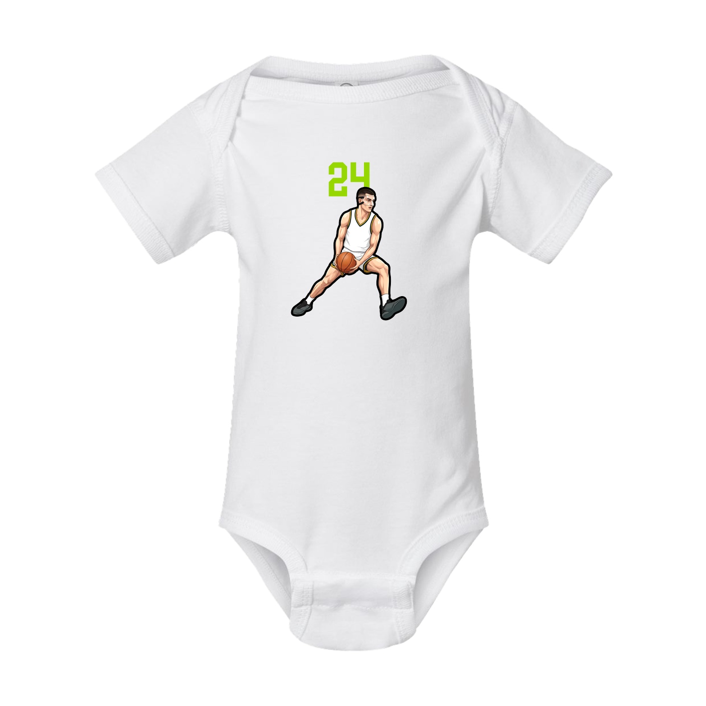 Baby Onesie — Number Top in White