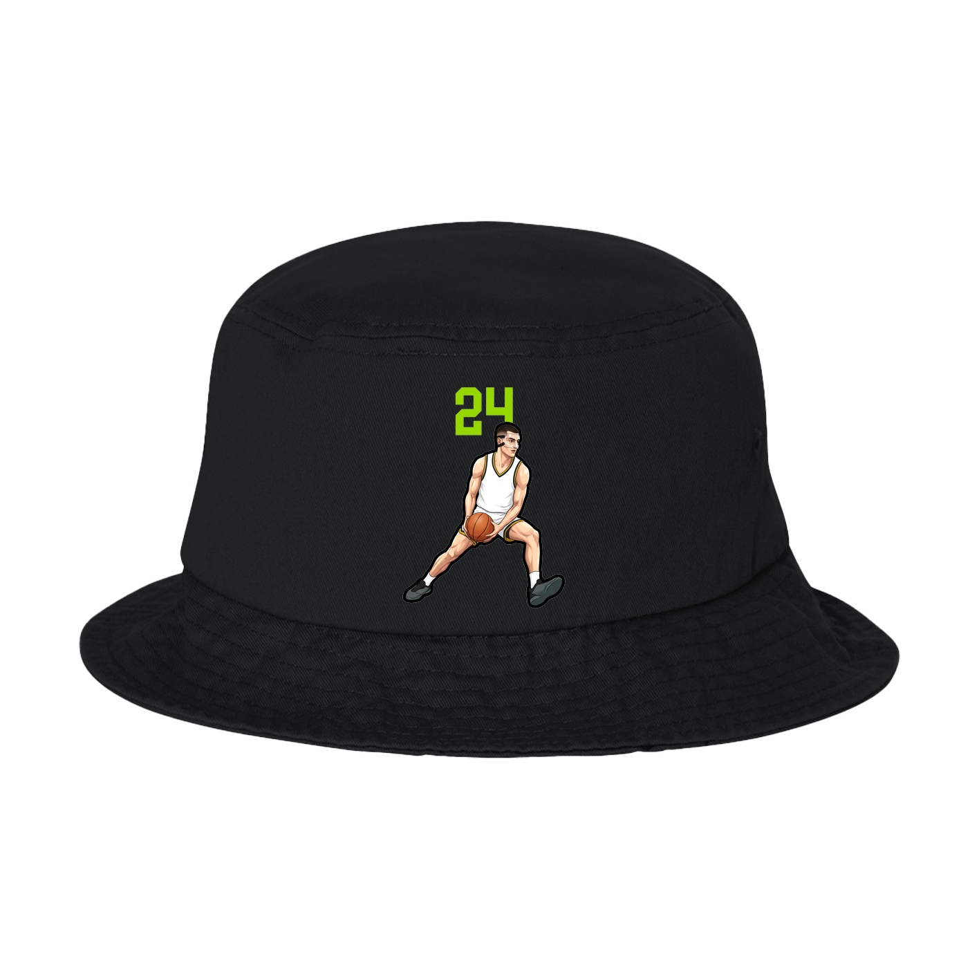 Bucket Cap — Number Top in Black