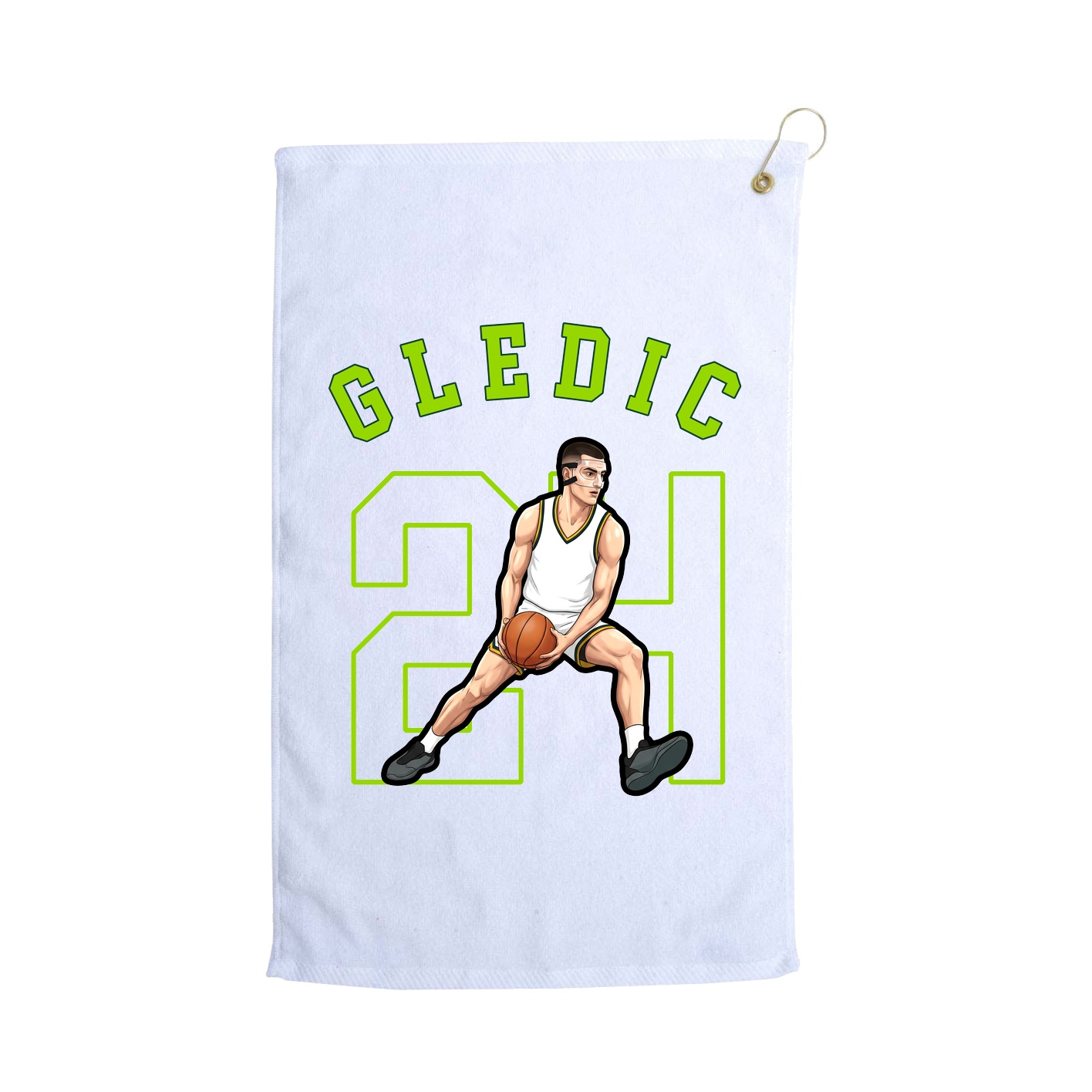 Golf Towel — Shirsey Arch in White