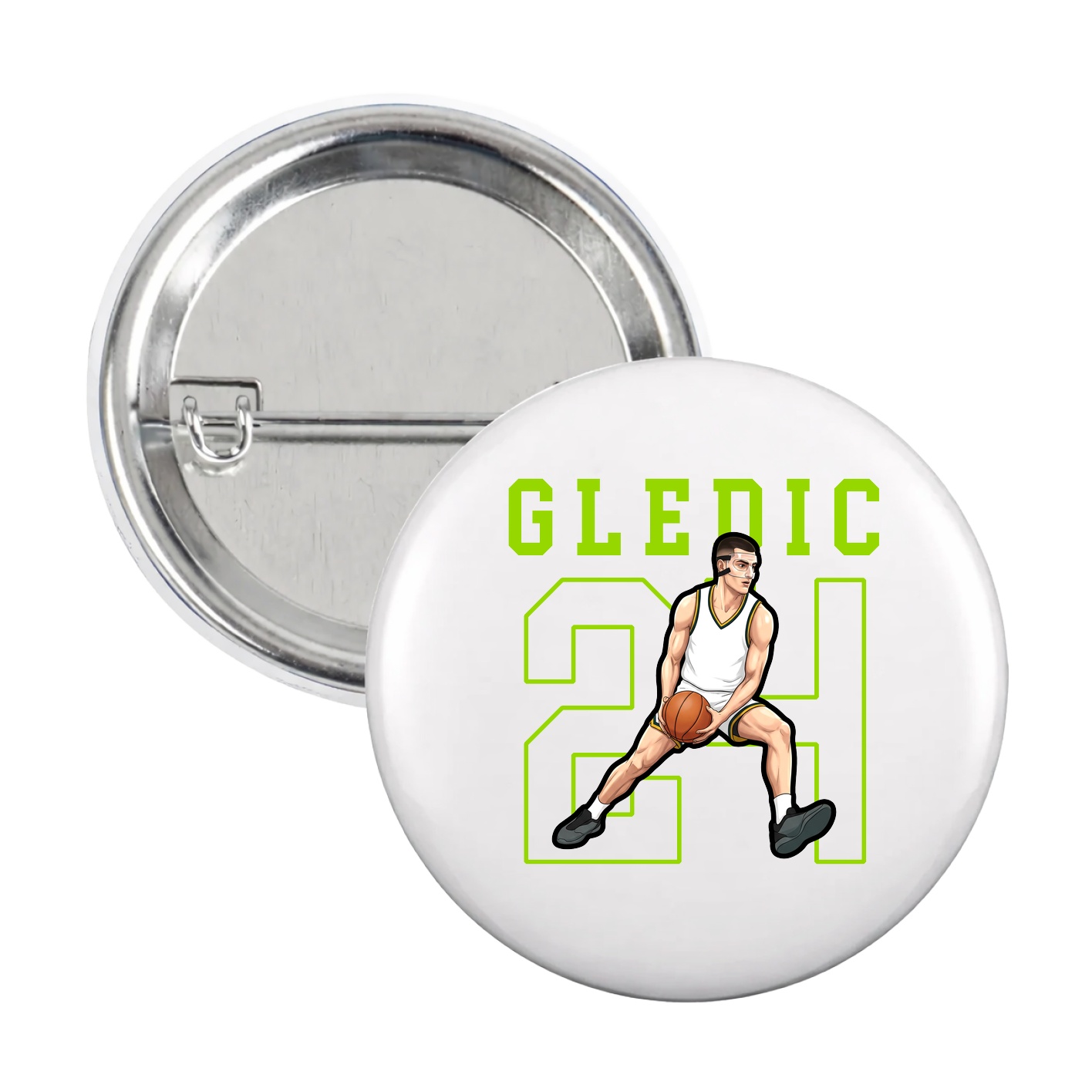 Game Day Button — Shirsey in White