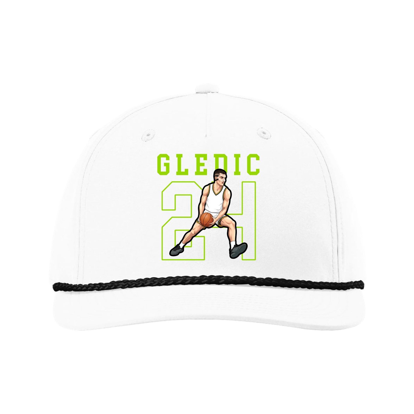 Five-Panel Classic Rope Cap — Shirsey in White