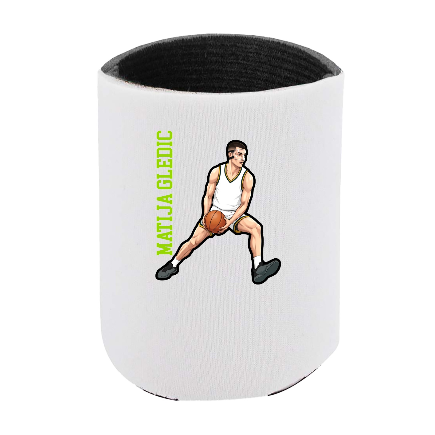Can Holder — Name Vertical in White