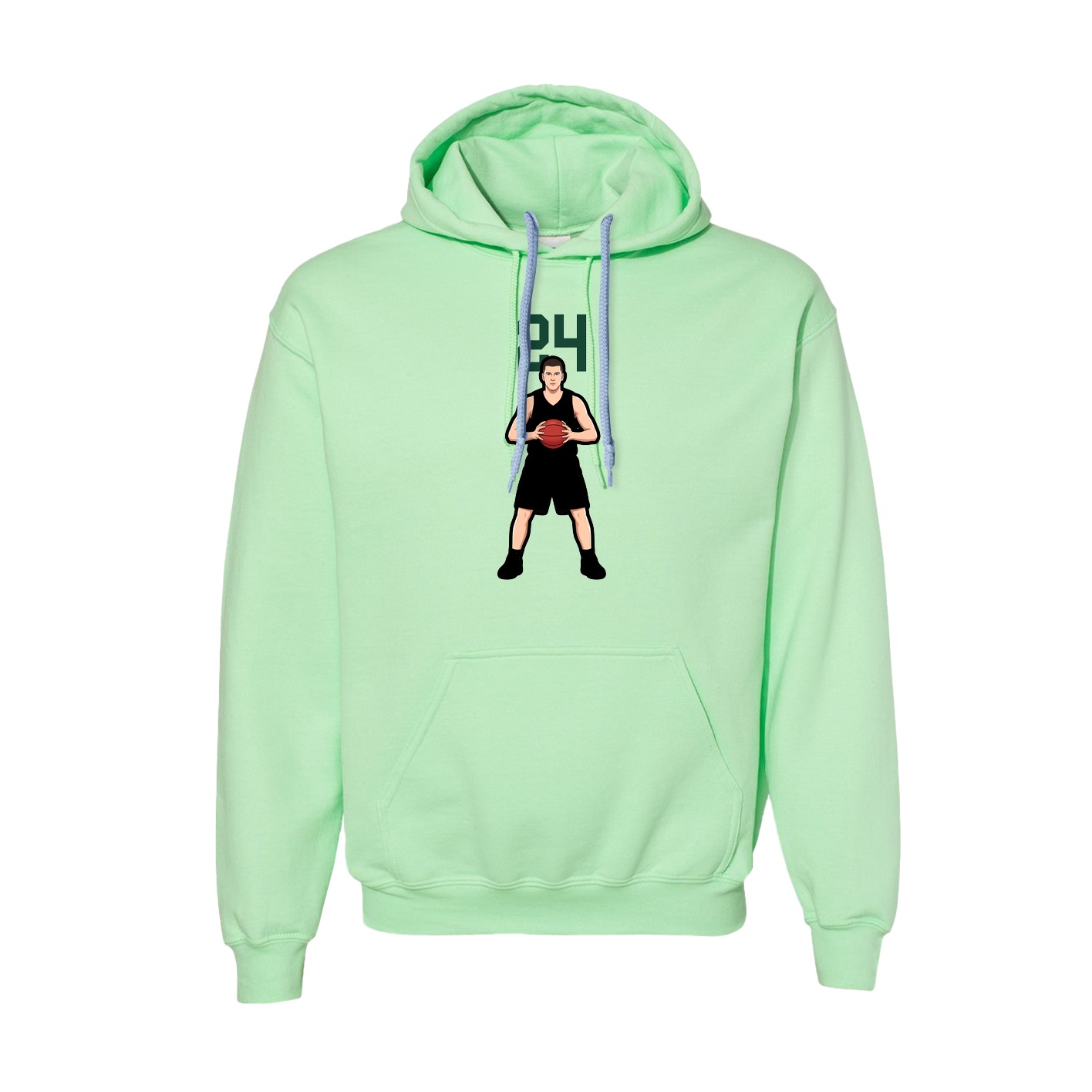 Hoodie — Number Top in Green