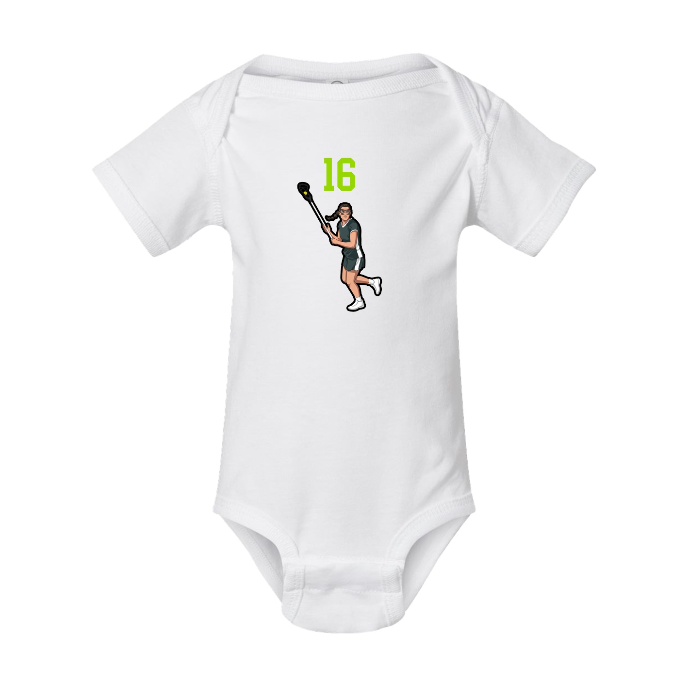 Baby Onesie — Number Top in White