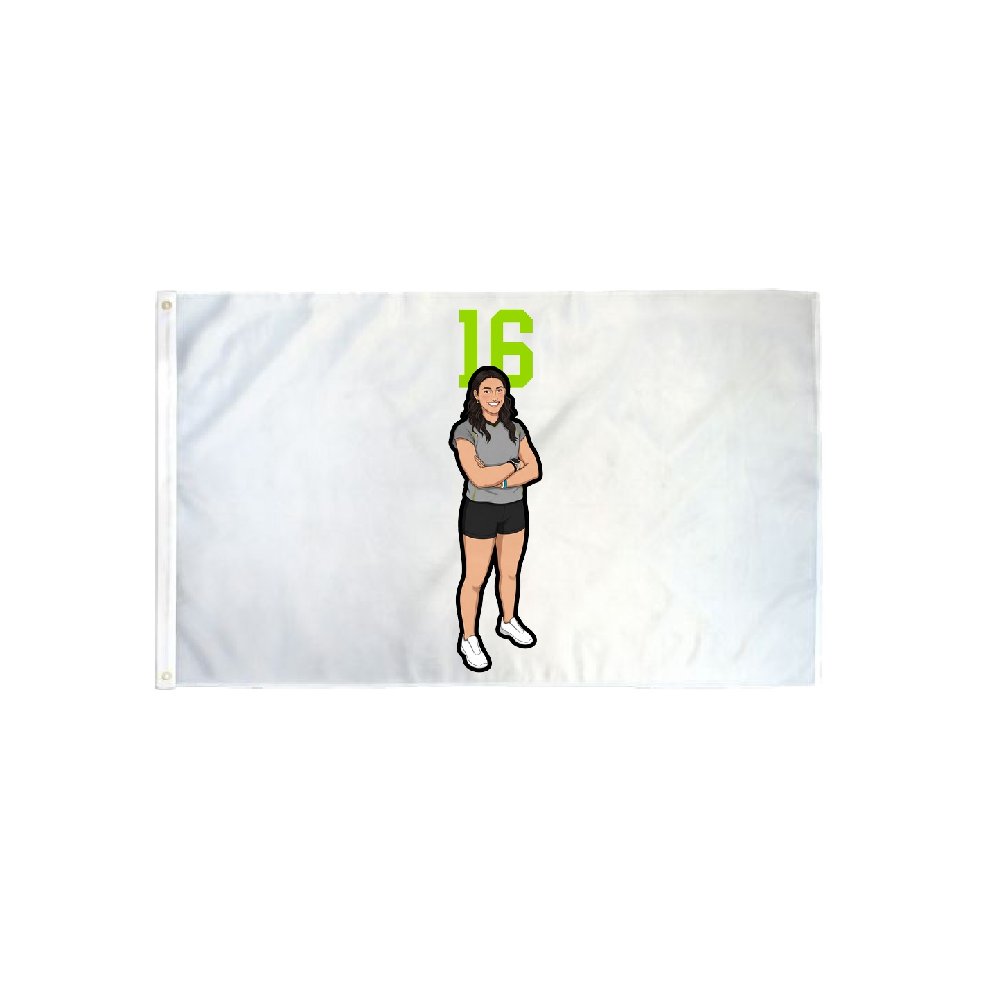 3x5 Flag — Number Top in Classic