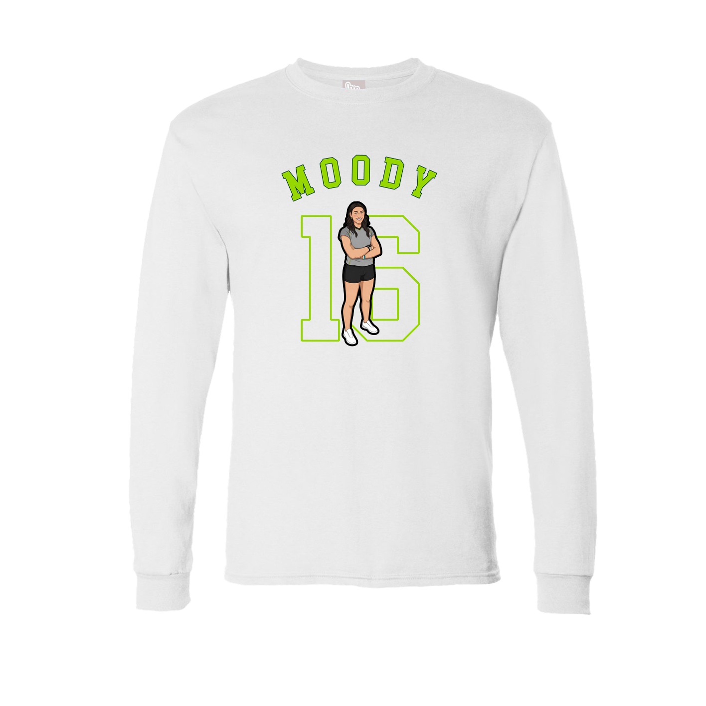 Long Sleeve Tee — Shirsey Arch in White