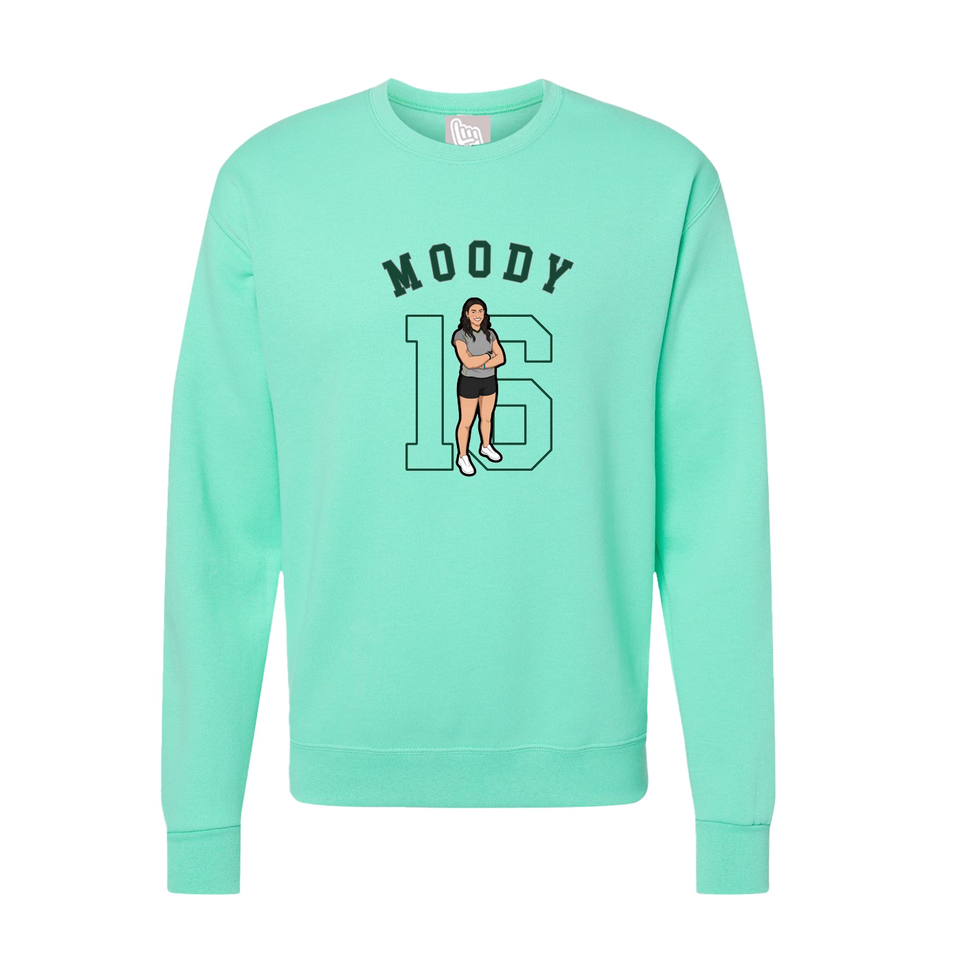 Fleece Crew — Shirsey Arch in Green