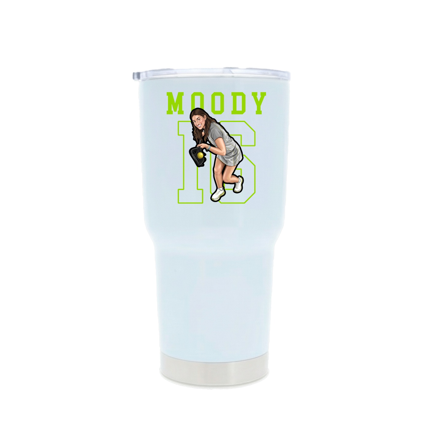 30oz Stainless Steel Tumbler — Shirsey in White