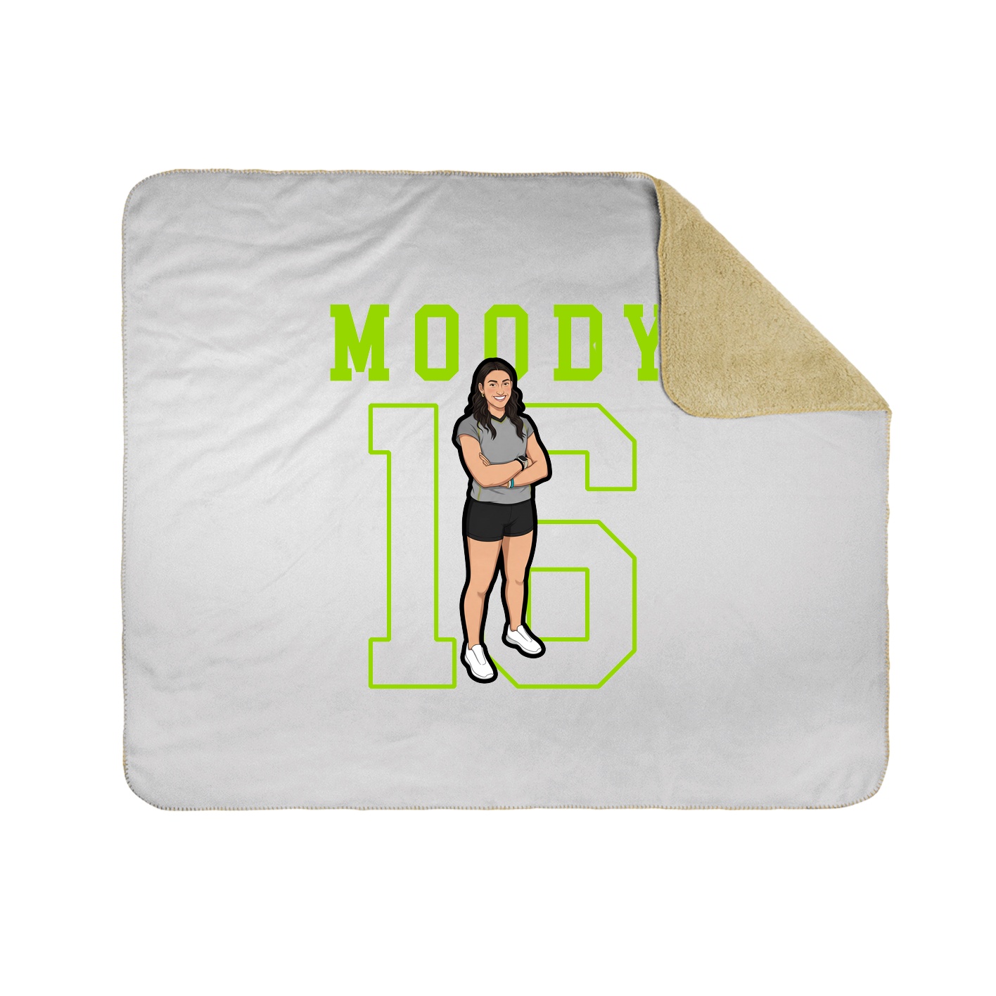 Throw Blanket — Shirsey in White