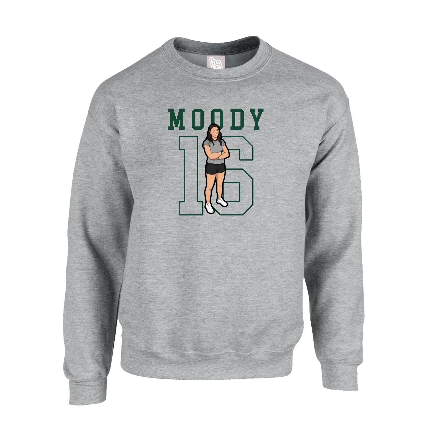 Fleece Crew — Shirsey in Grey