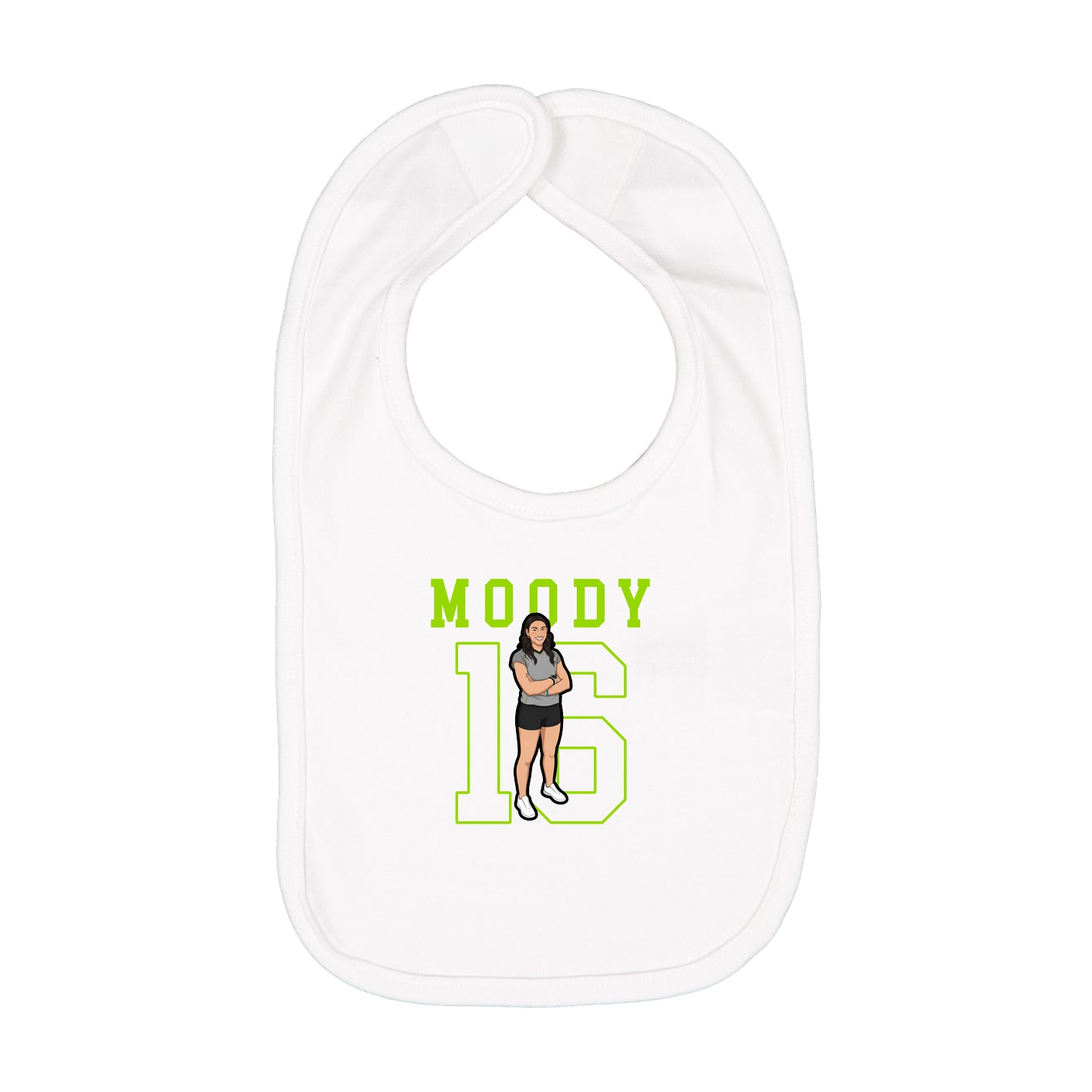 Infant Bib — Shirsey in White