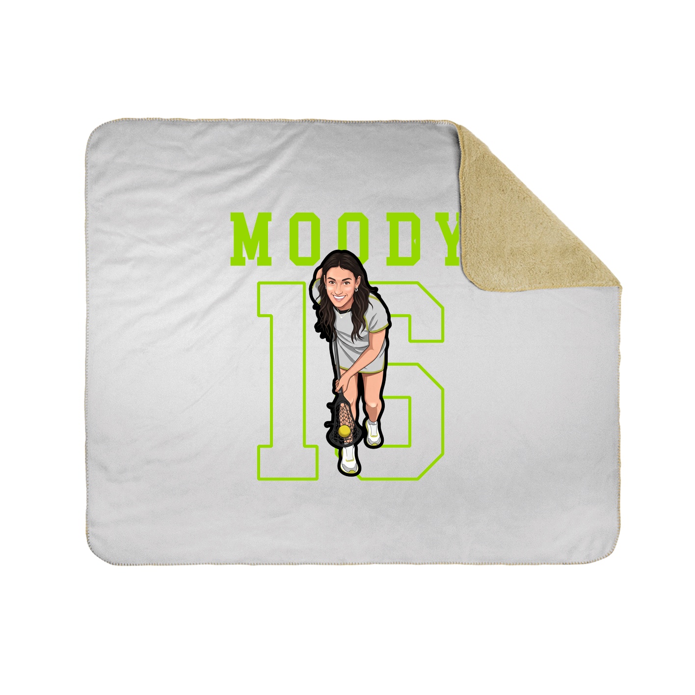 Throw Blanket — Shirsey in White