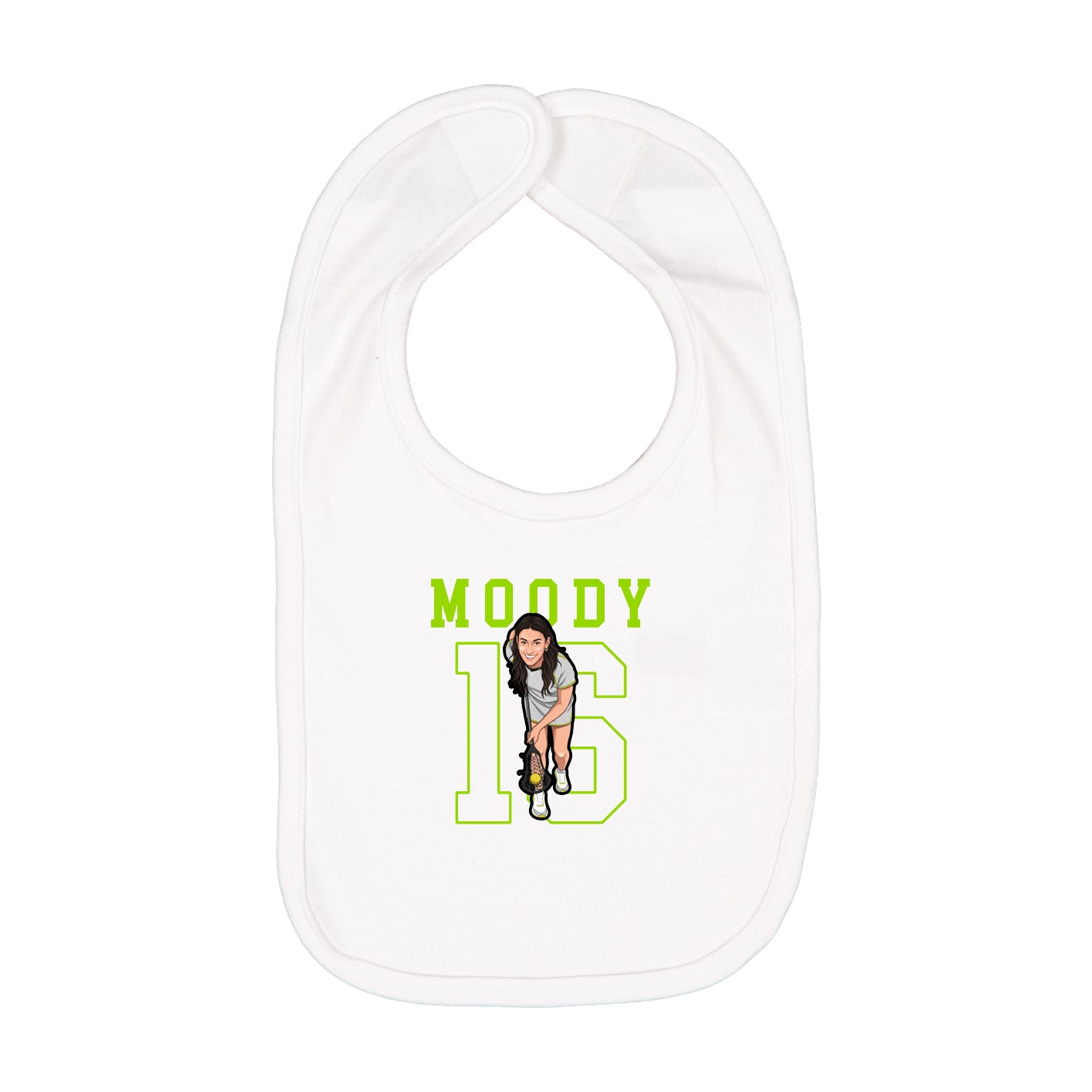 Infant Bib — Shirsey in White