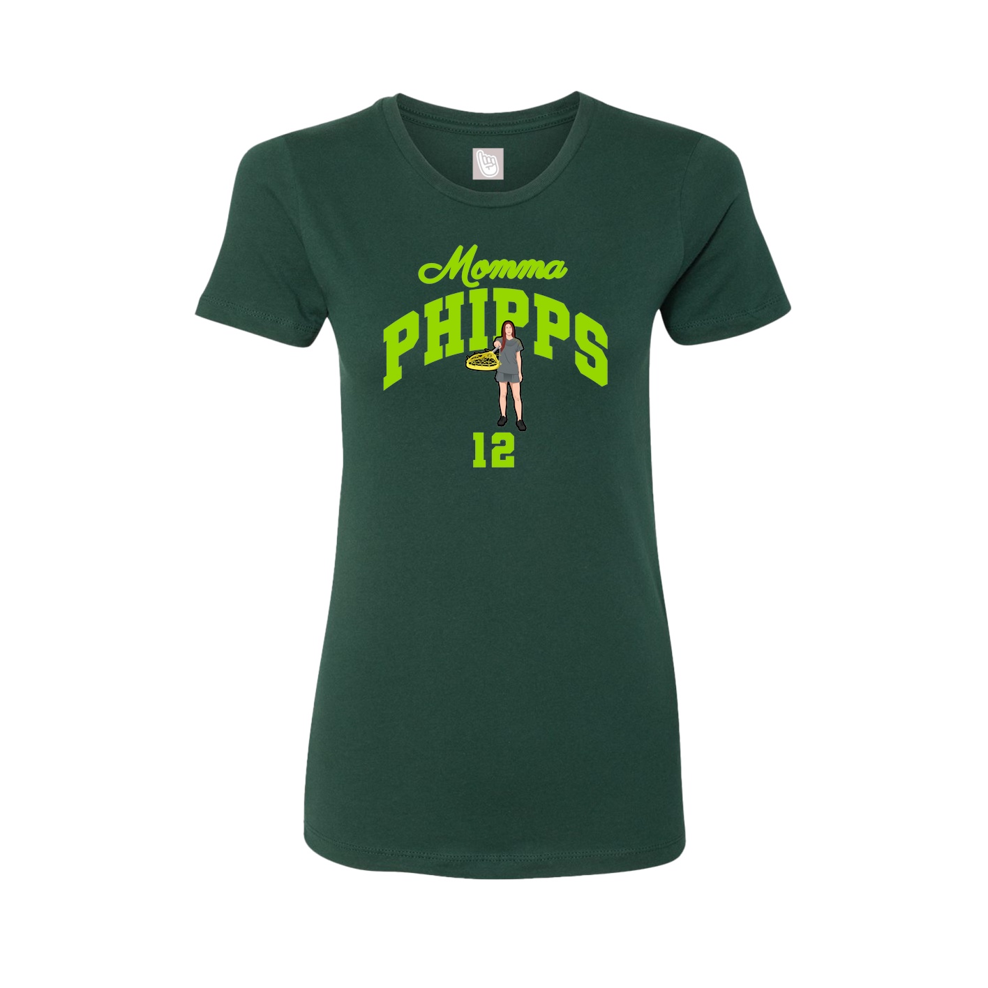 Womens Tee — Mothers Day Arch in Green