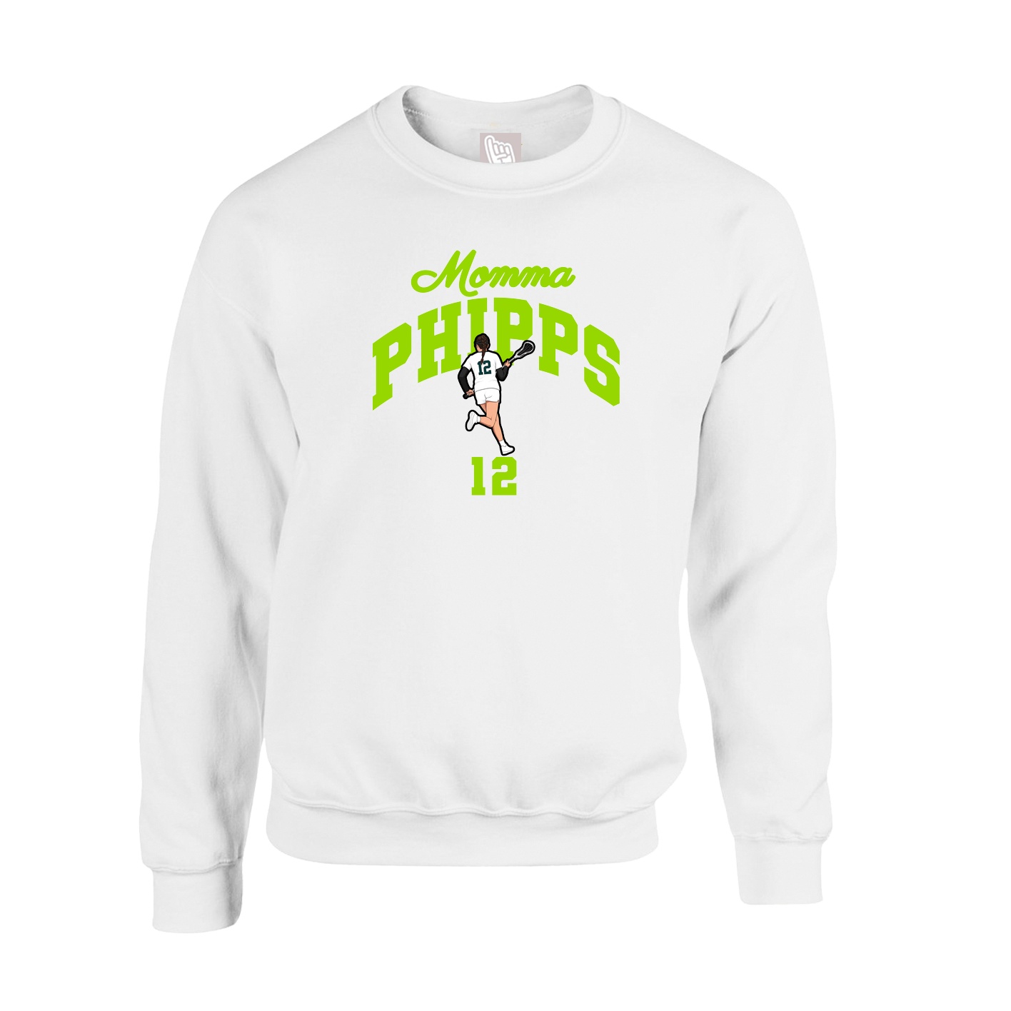 Fleece Crew — Mothers Day Arch in White