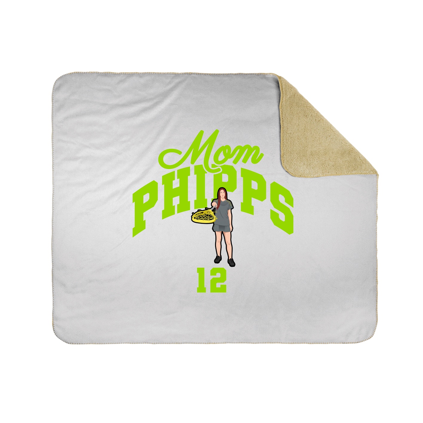 Throw Blanket — Mothers Day Arch in White