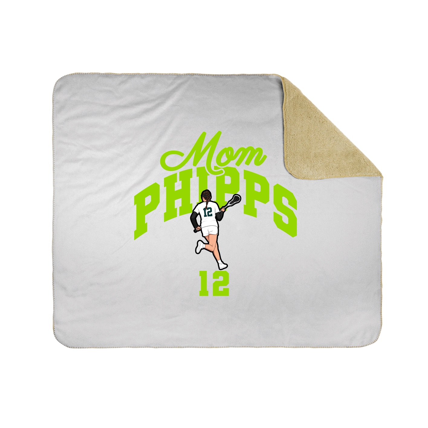 Throw Blanket — Mothers Day Arch in White