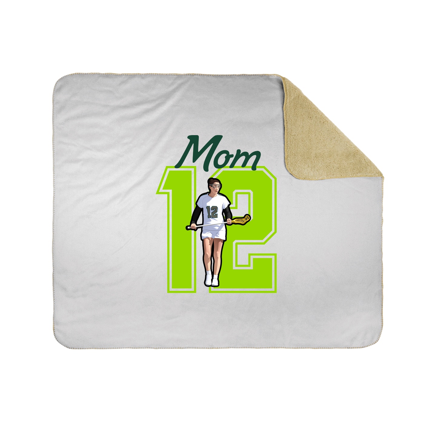 Throw Blanket — Mothers Day Shirsey in White