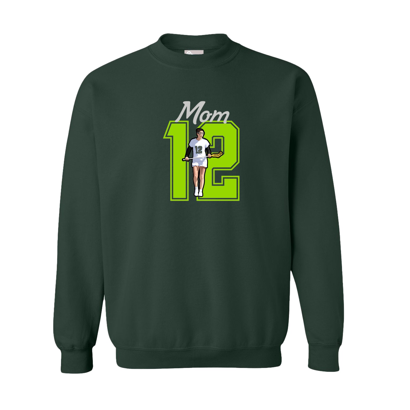 Fleece Crew — Mothers Day Shirsey in Green
