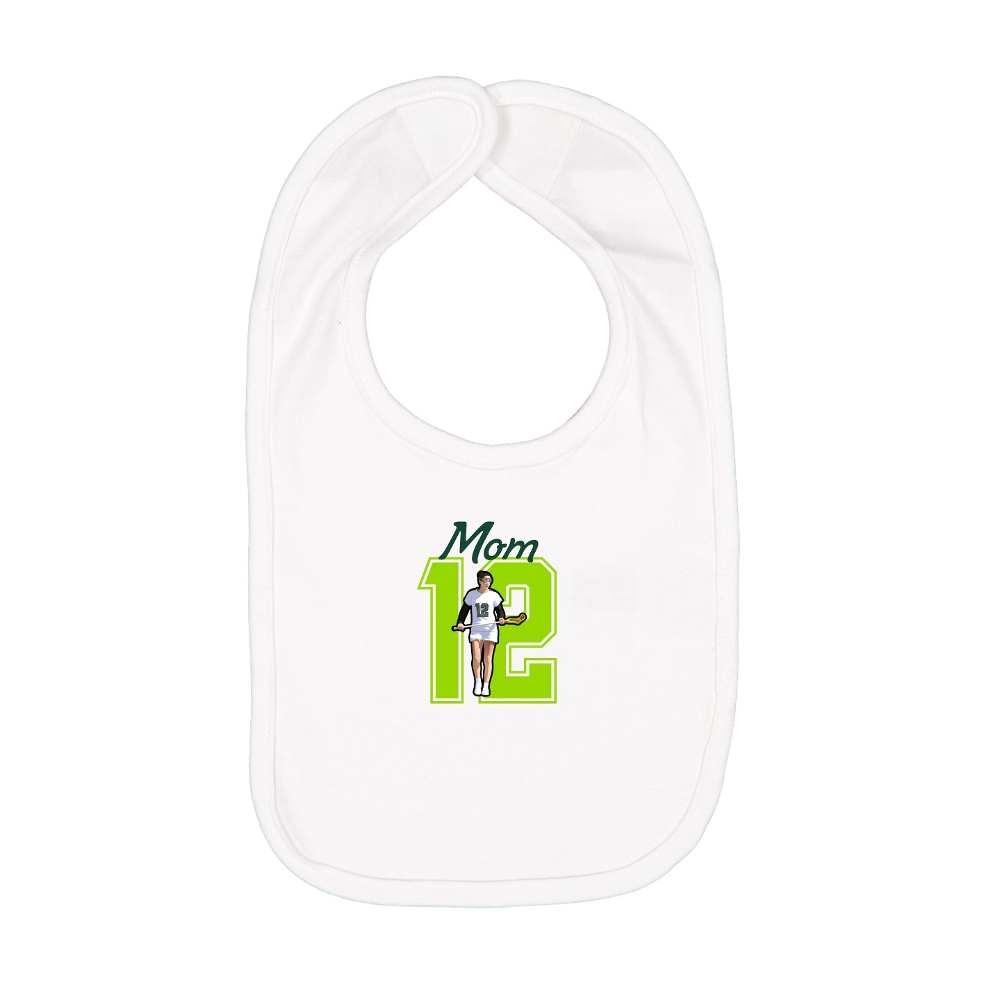 Infant Bib — Mothers Day Shirsey in White