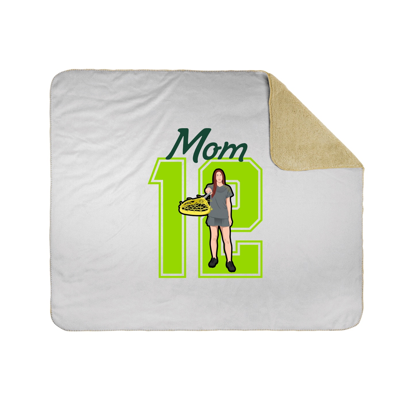 Throw Blanket — Mothers Day Shirsey in White