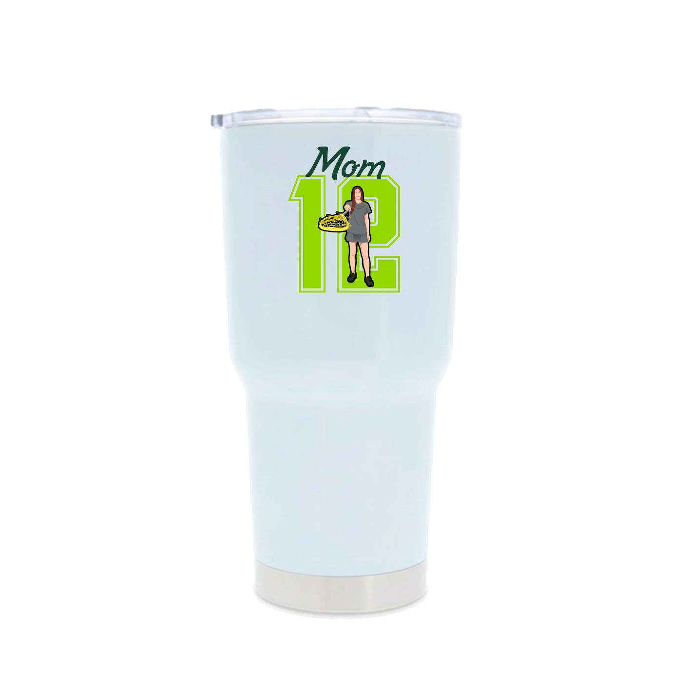 30oz Stainless Steel Tumbler — Mothers Day Shirsey in White