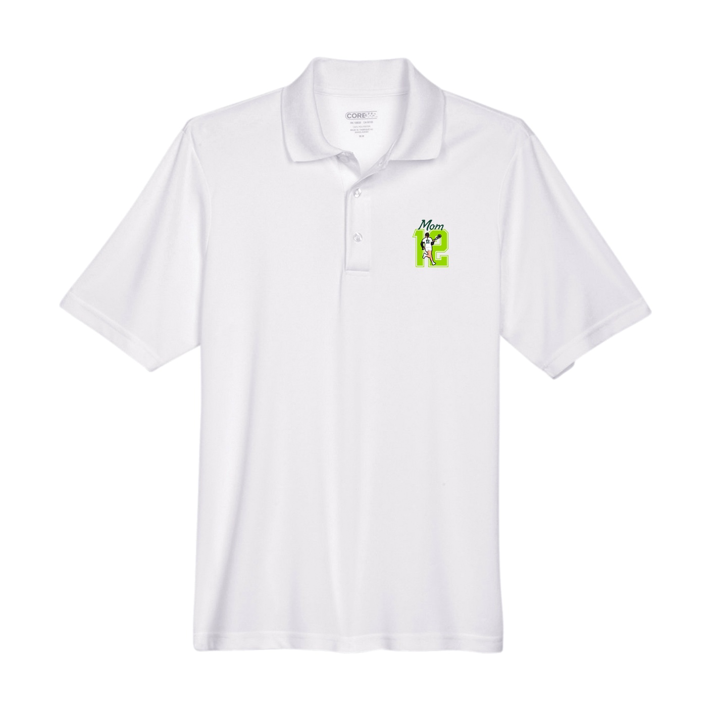 Performance Polo — Mothers Day Shirsey in White