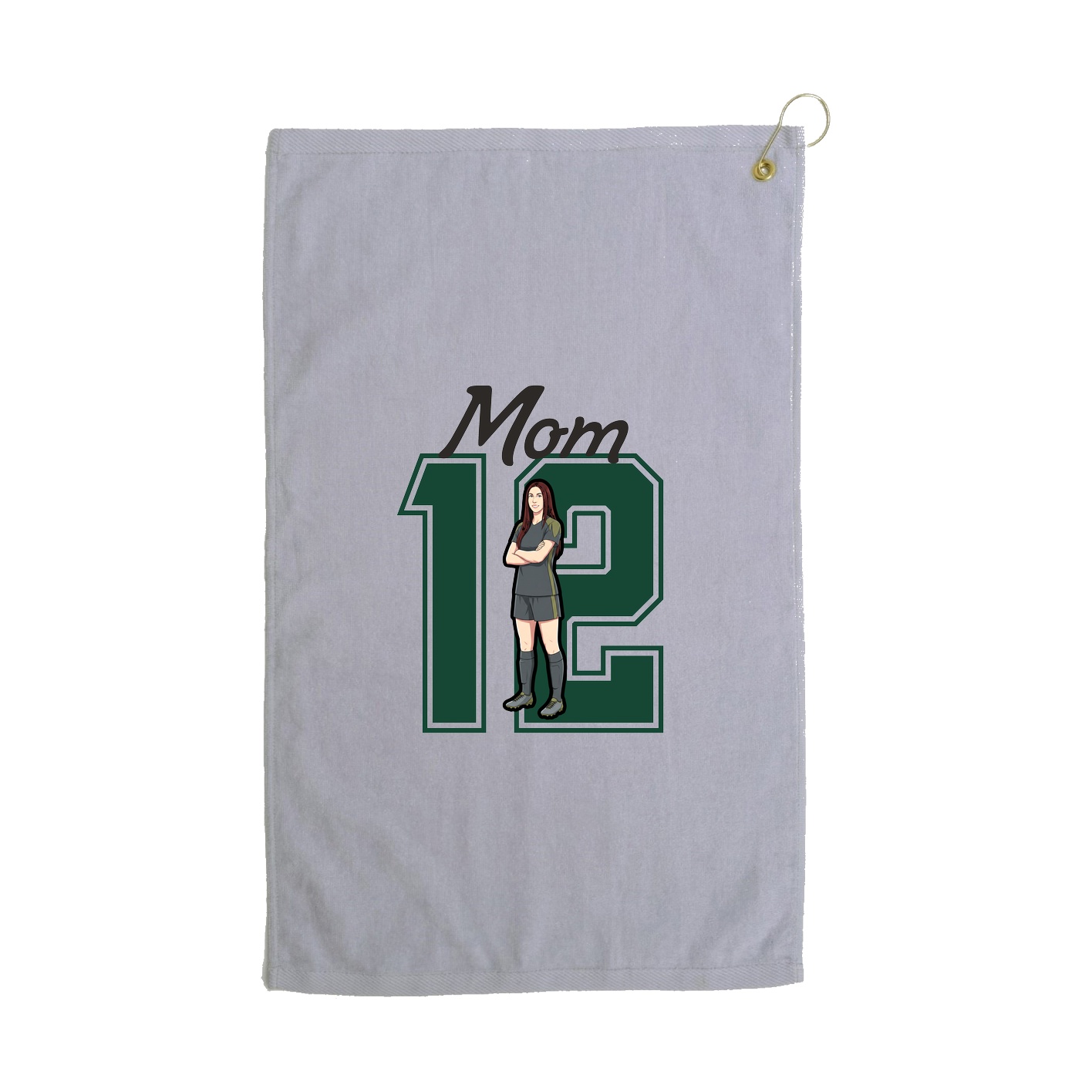 Golf Towel — Mothers Day Shirsey in Grey