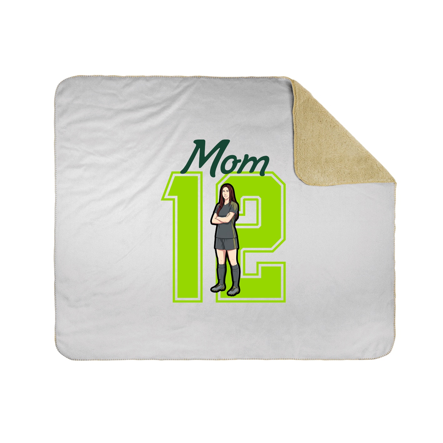 Throw Blanket — Mothers Day Shirsey in White