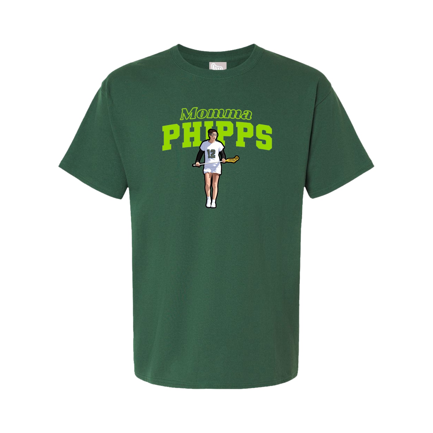Youth Tee — Mothers Day Block in Green