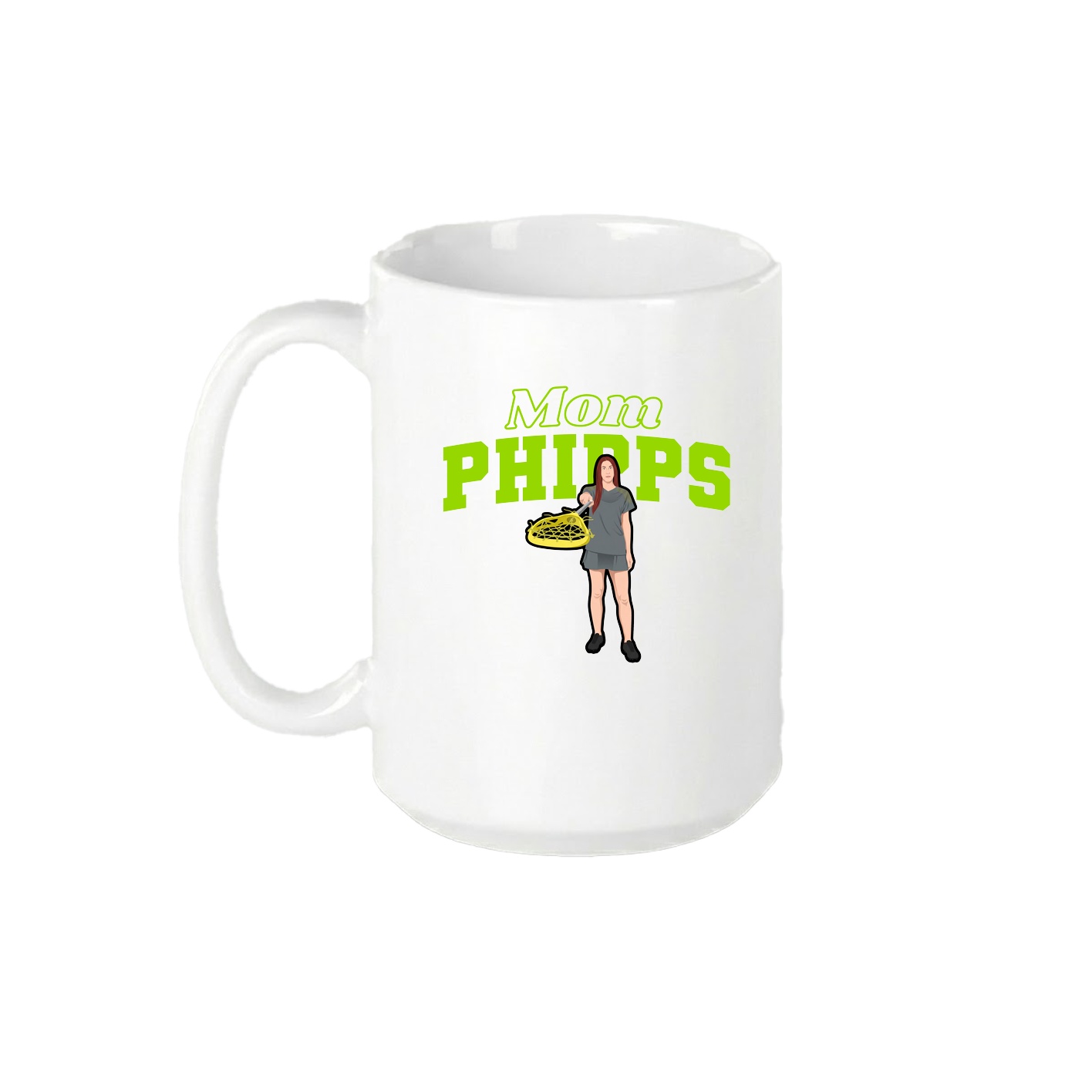 15oz Coffee Mug — Mothers Day Block in White