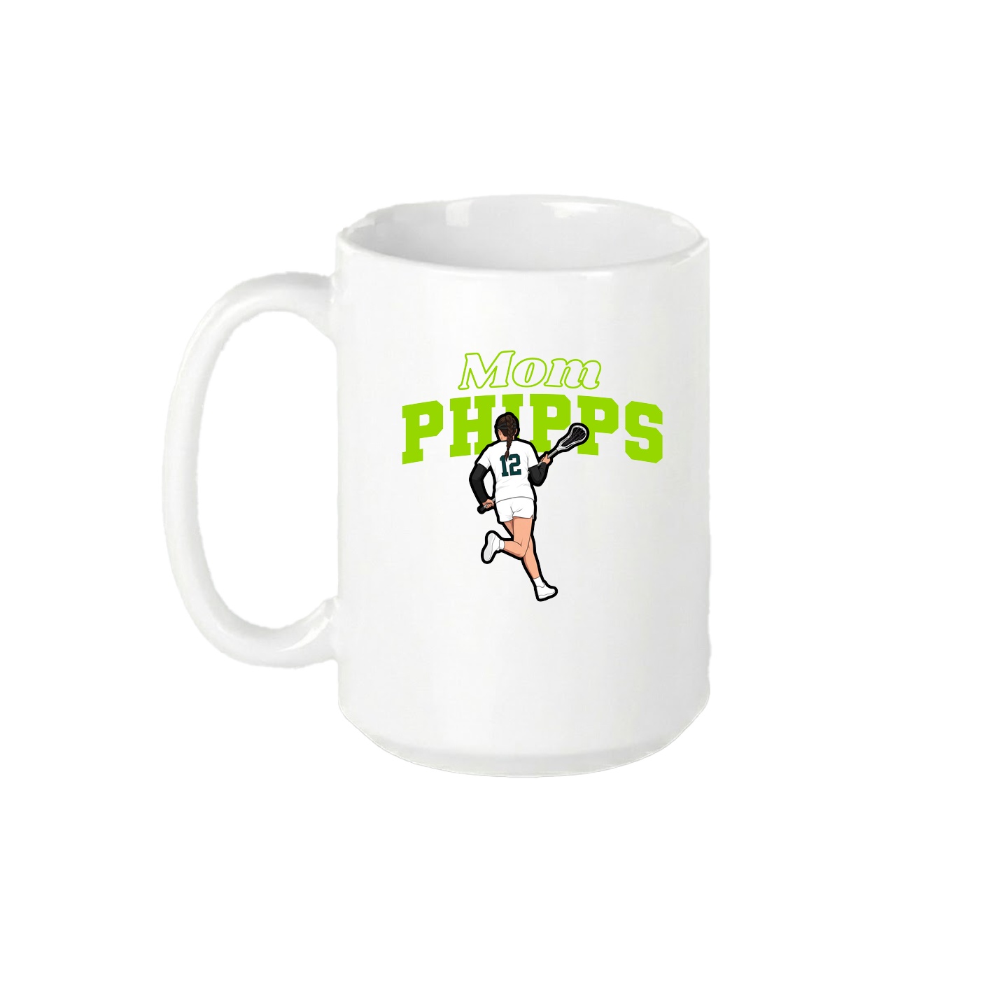 15oz Coffee Mug — Mothers Day Block in White