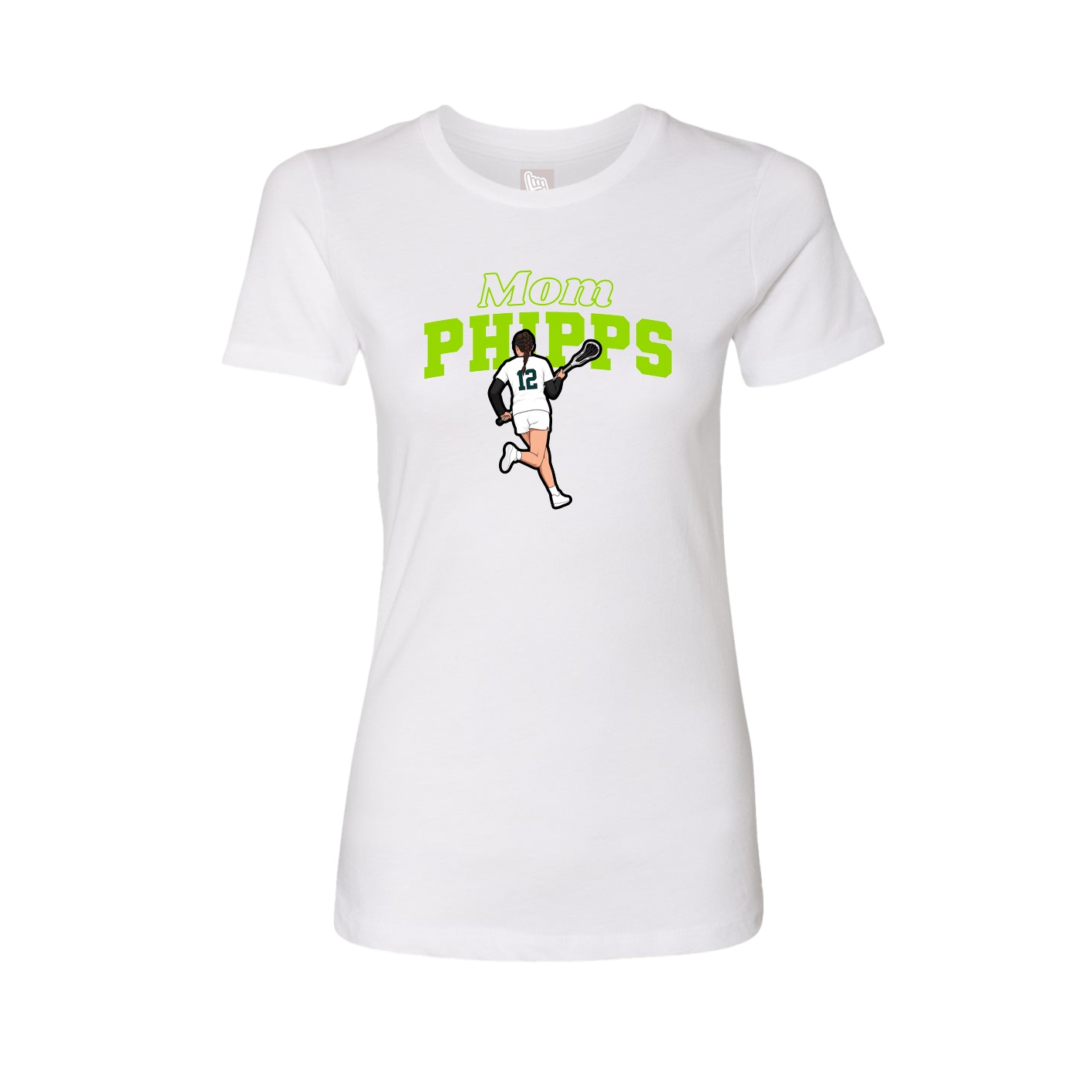 Womens Tee — Mothers Day Block in White
