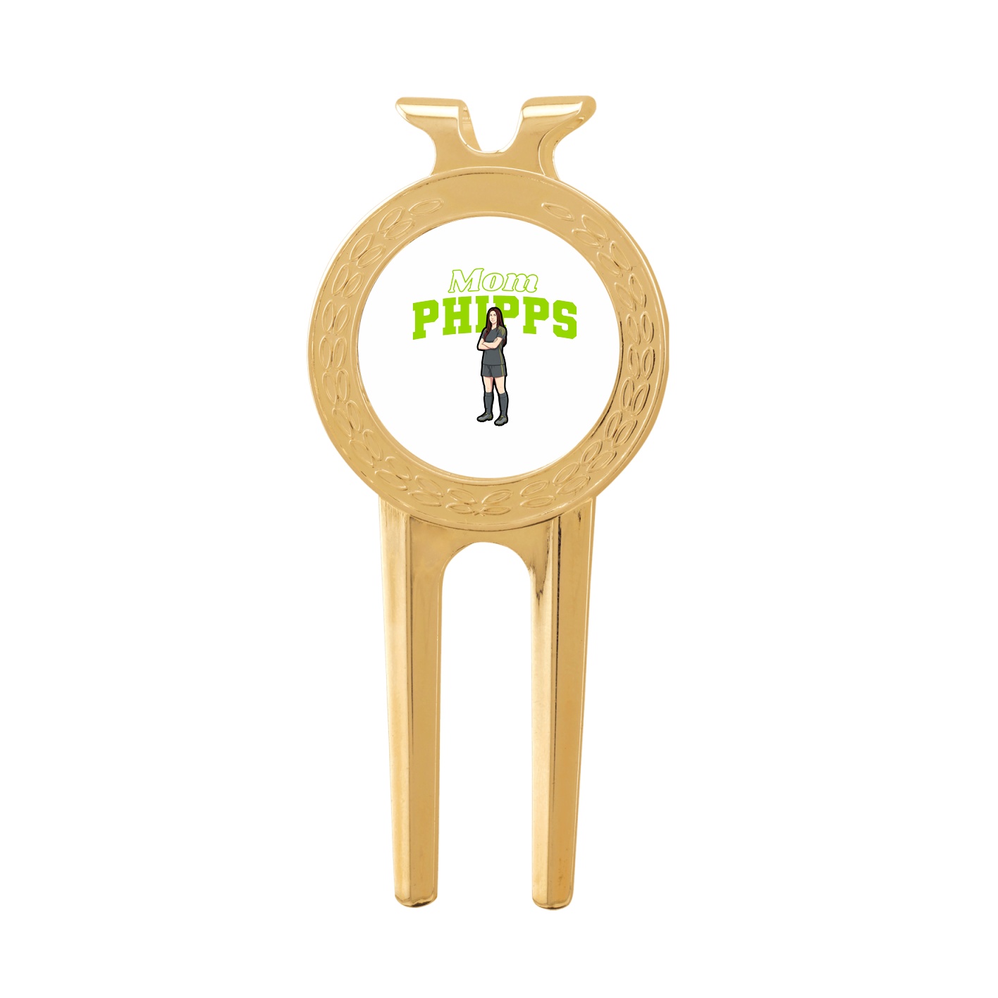 Divot Tool with Ball Marker — Mothers Day Block in Classic