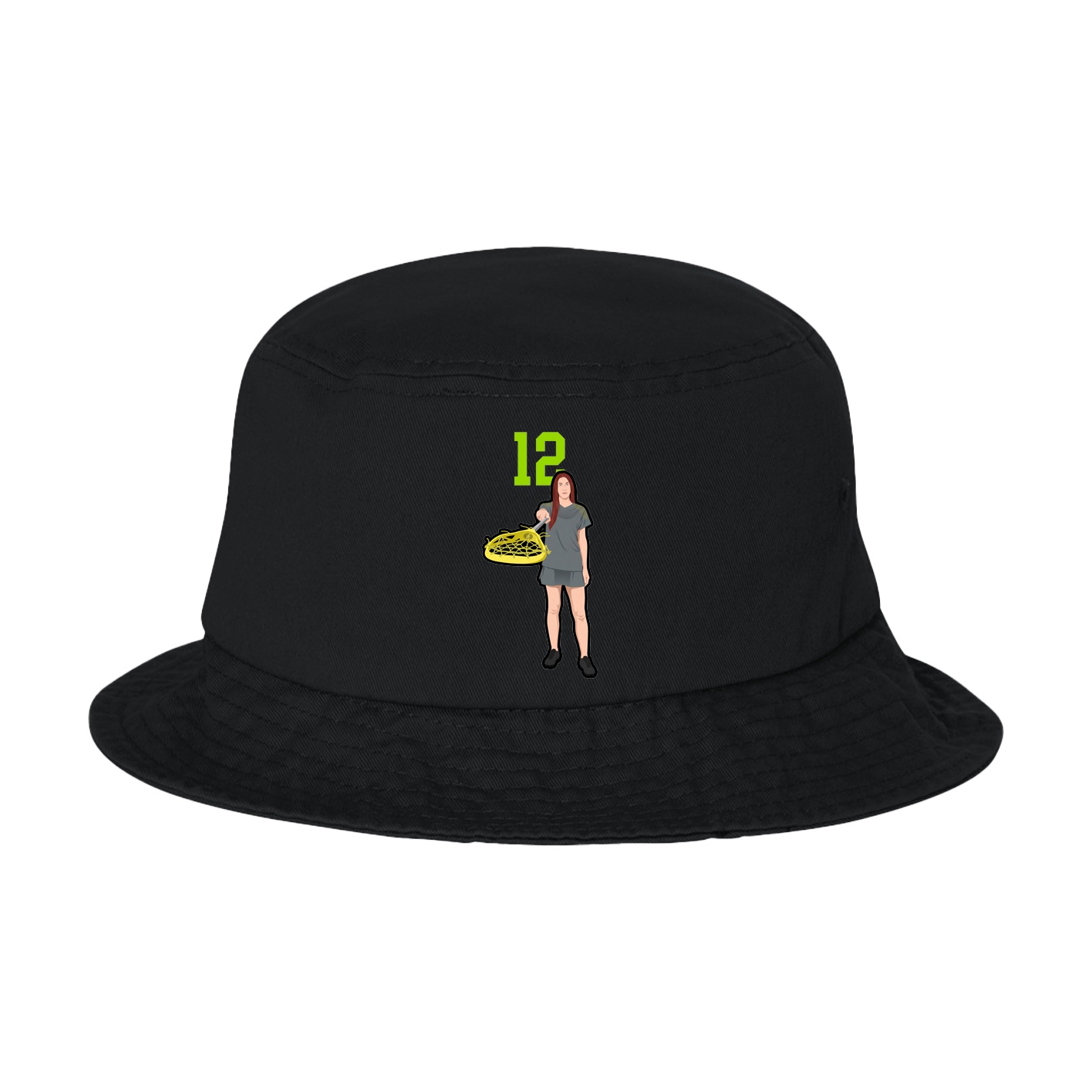 Bucket Cap — Number Top in Black
