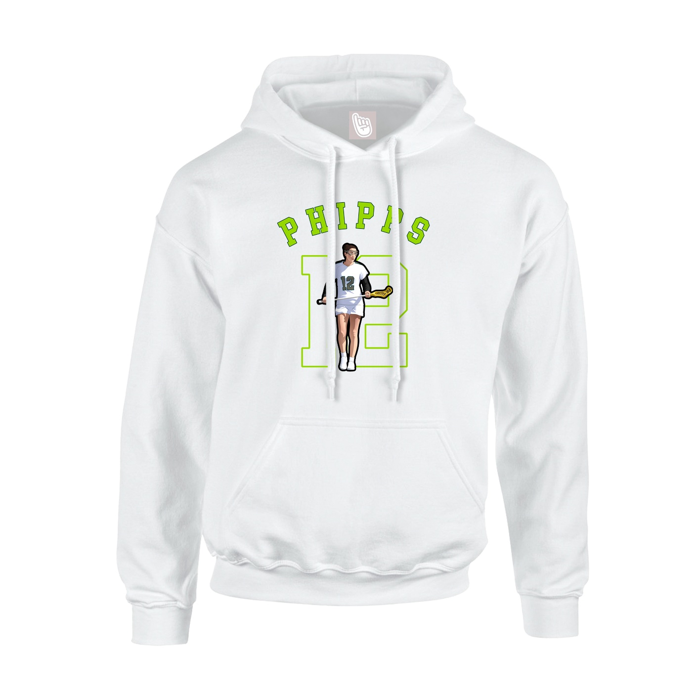 Youth Hoodie — Shirsey Arch in White