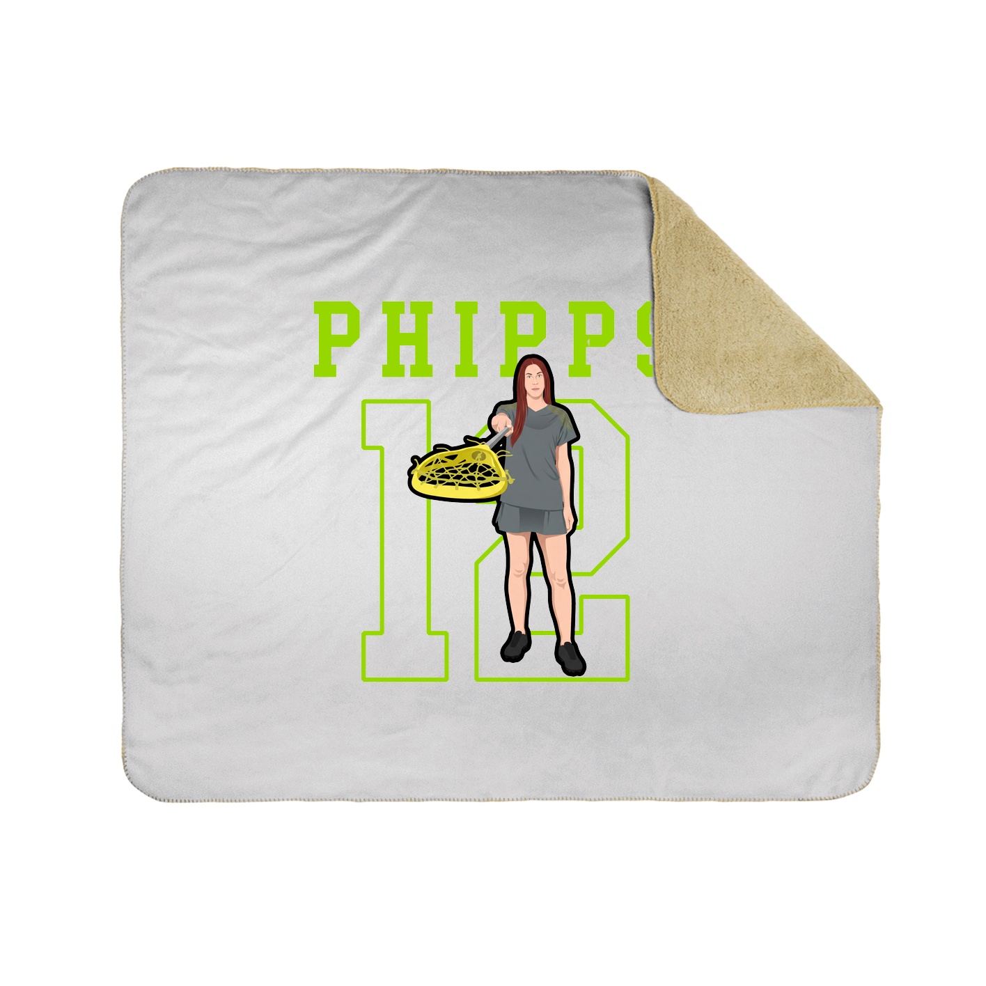 Throw Blanket — Shirsey in White