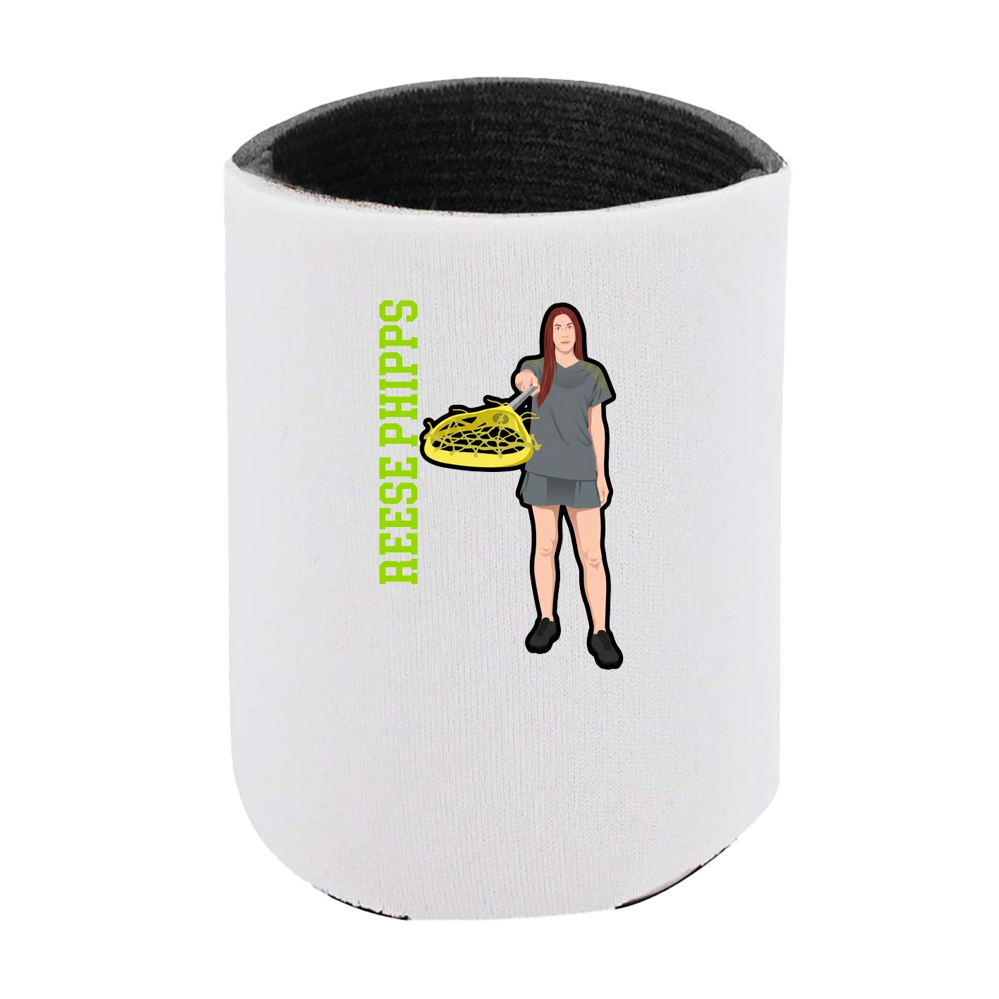 Can Holder — Name Vertical in White