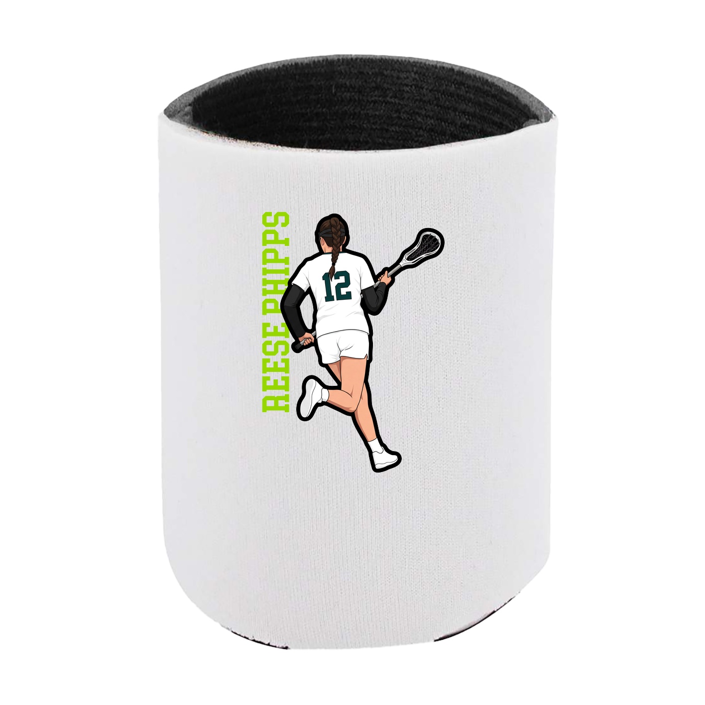 Can Holder — Name Vertical in White