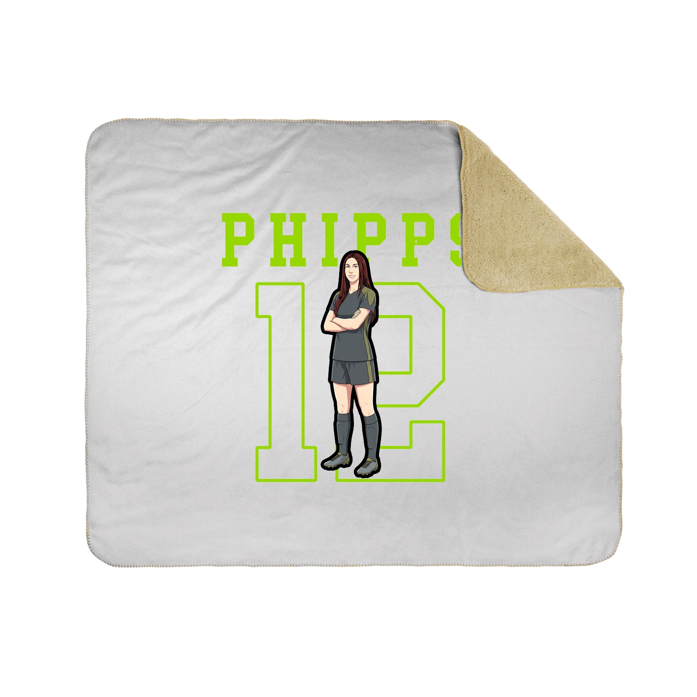 Throw Blanket — Shirsey in White