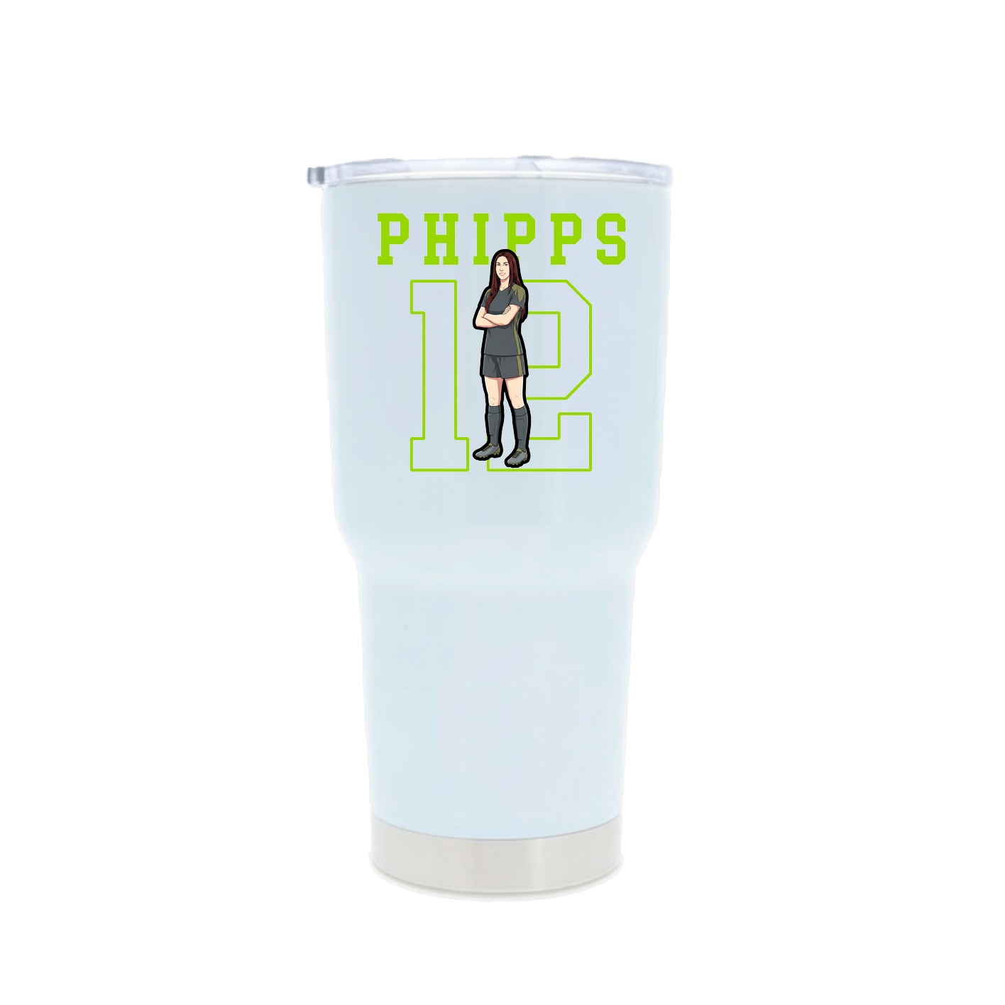 30oz Stainless Steel Tumbler — Shirsey in White