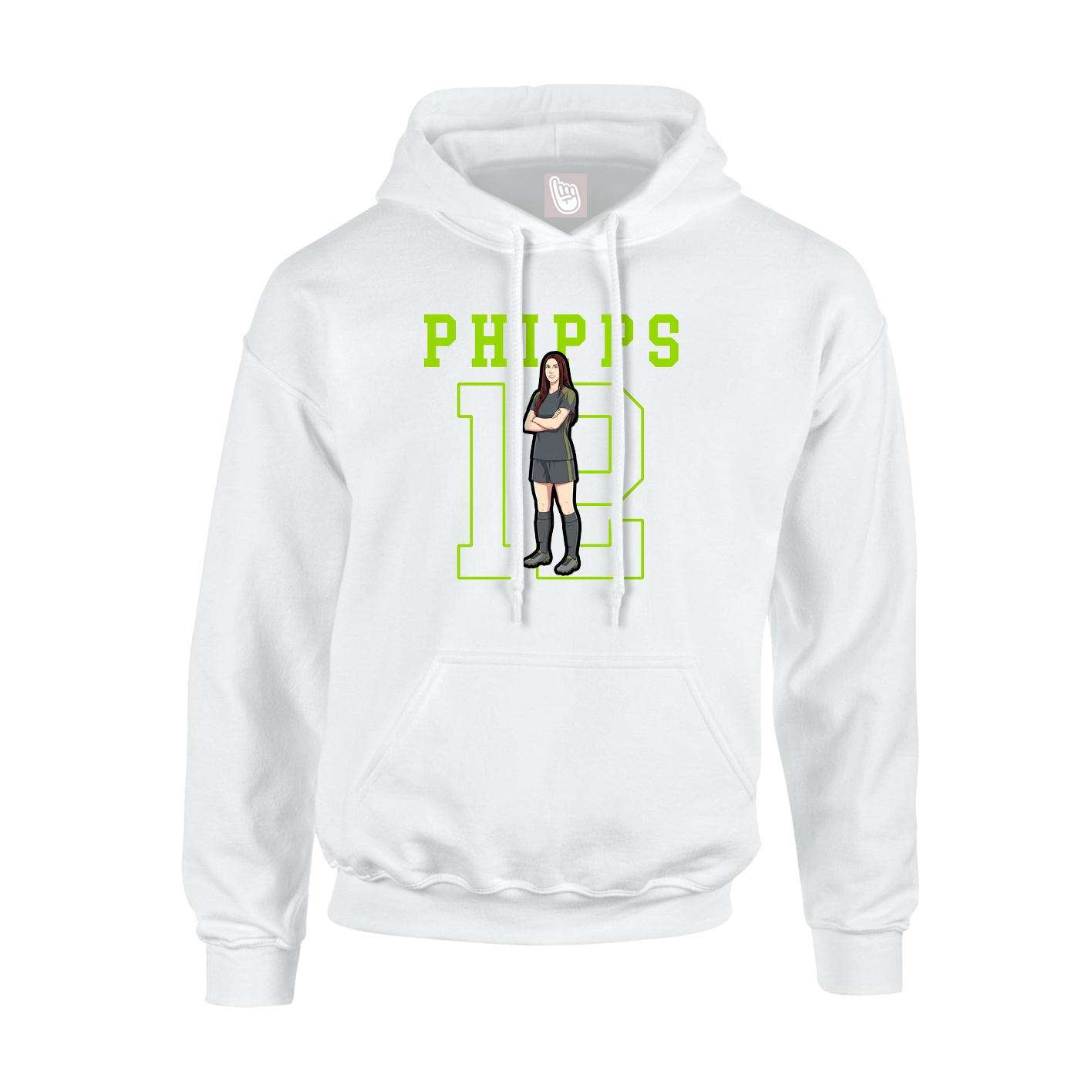 Hoodie — Shirsey in White
