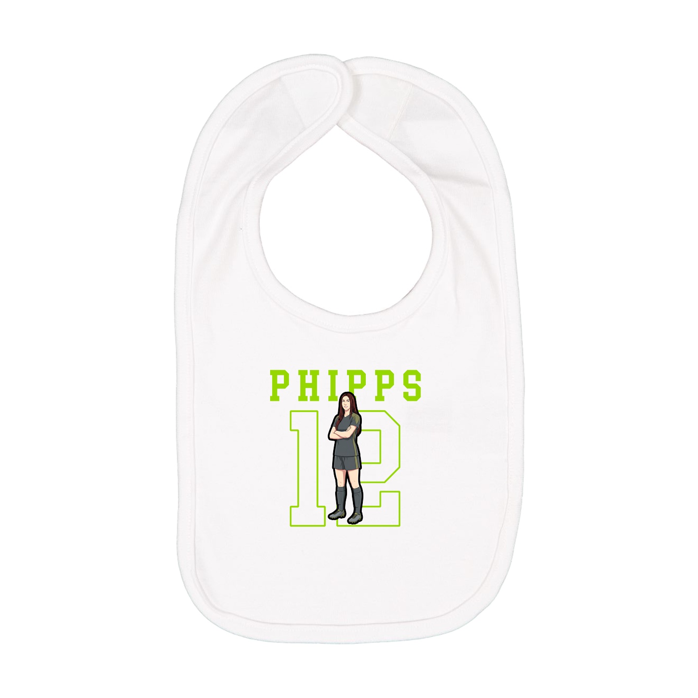 Infant Bib — Shirsey in White