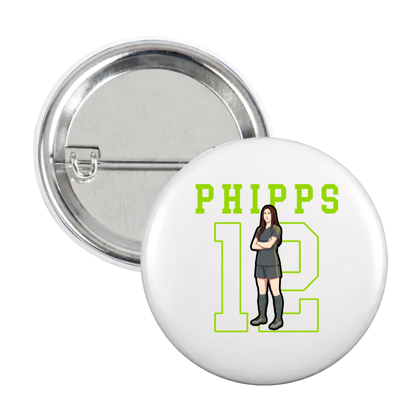 Game Day Button — Shirsey in White