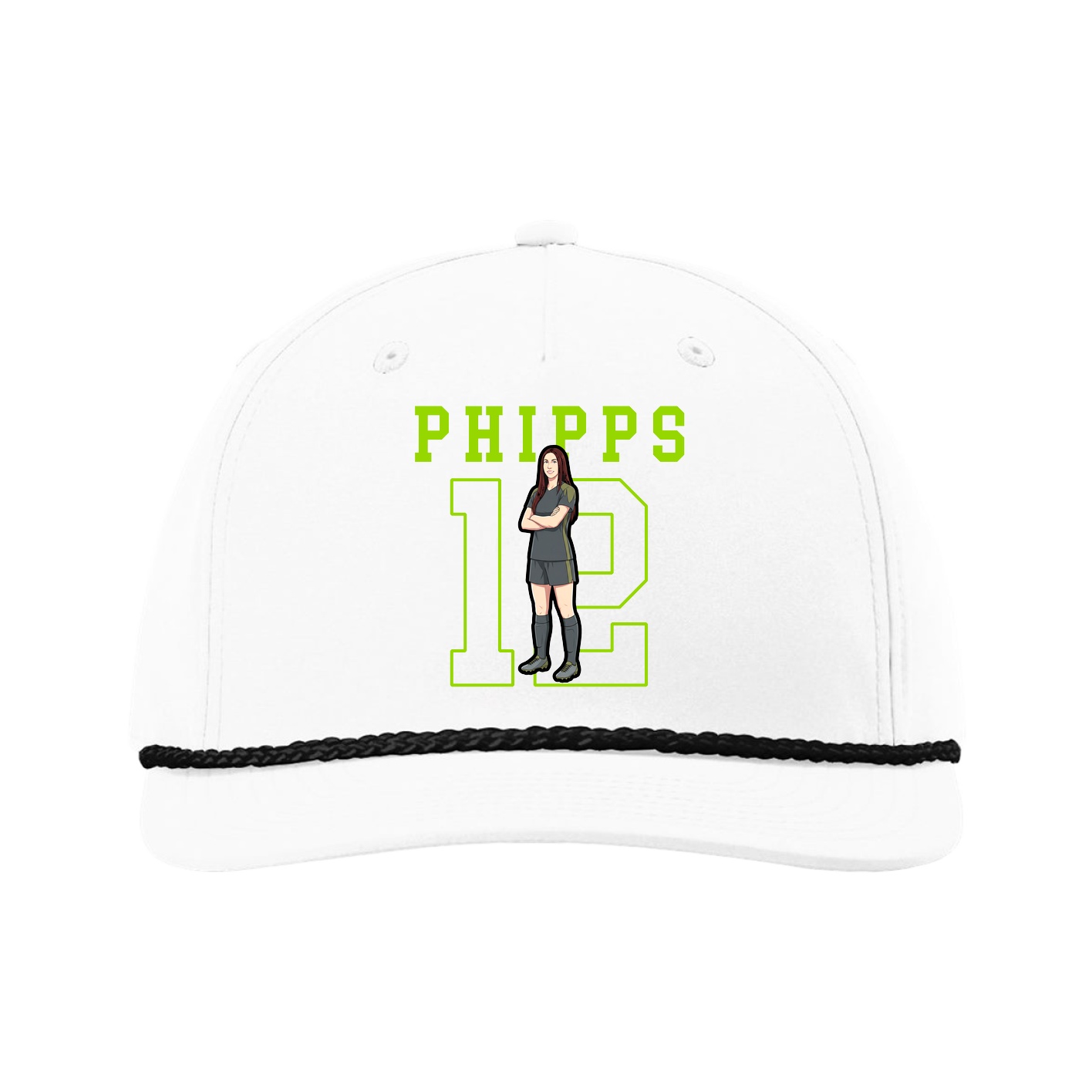 Five-Panel Classic Rope Cap — Shirsey in White
