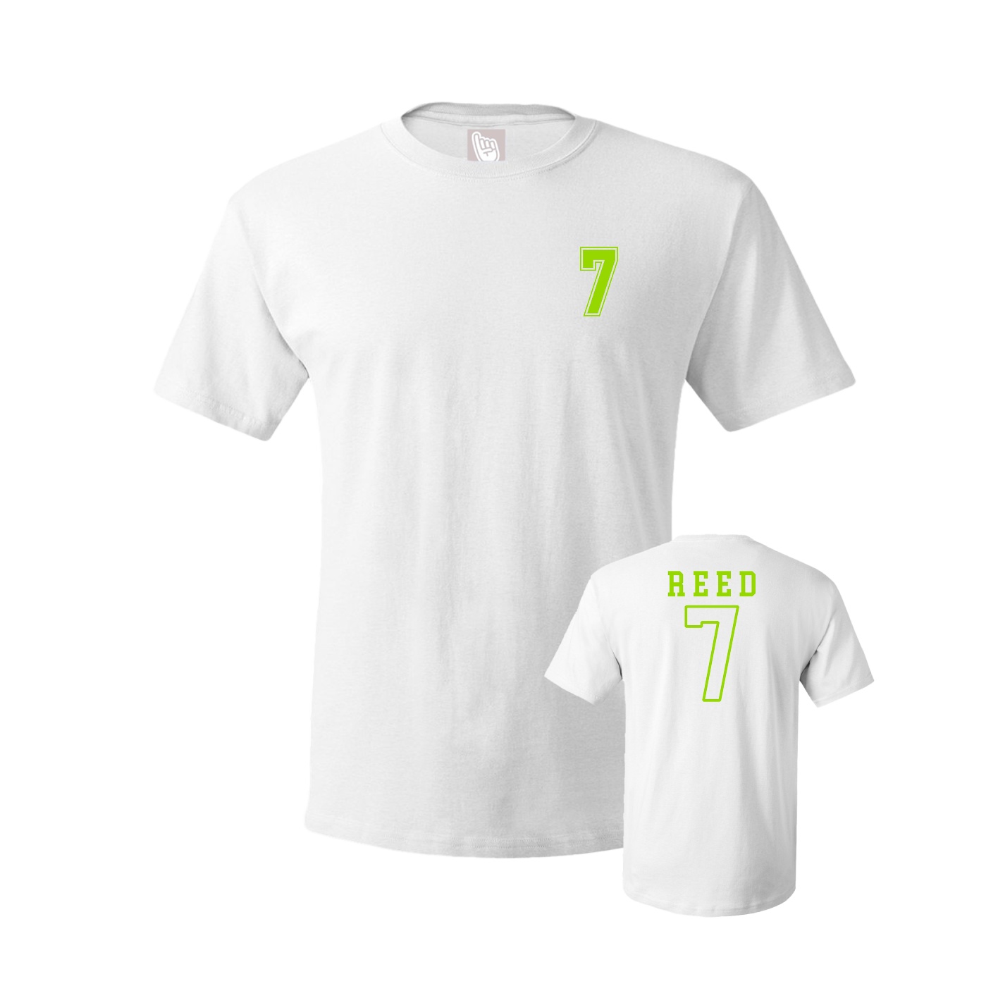 Youth Tee — Chest Back in White